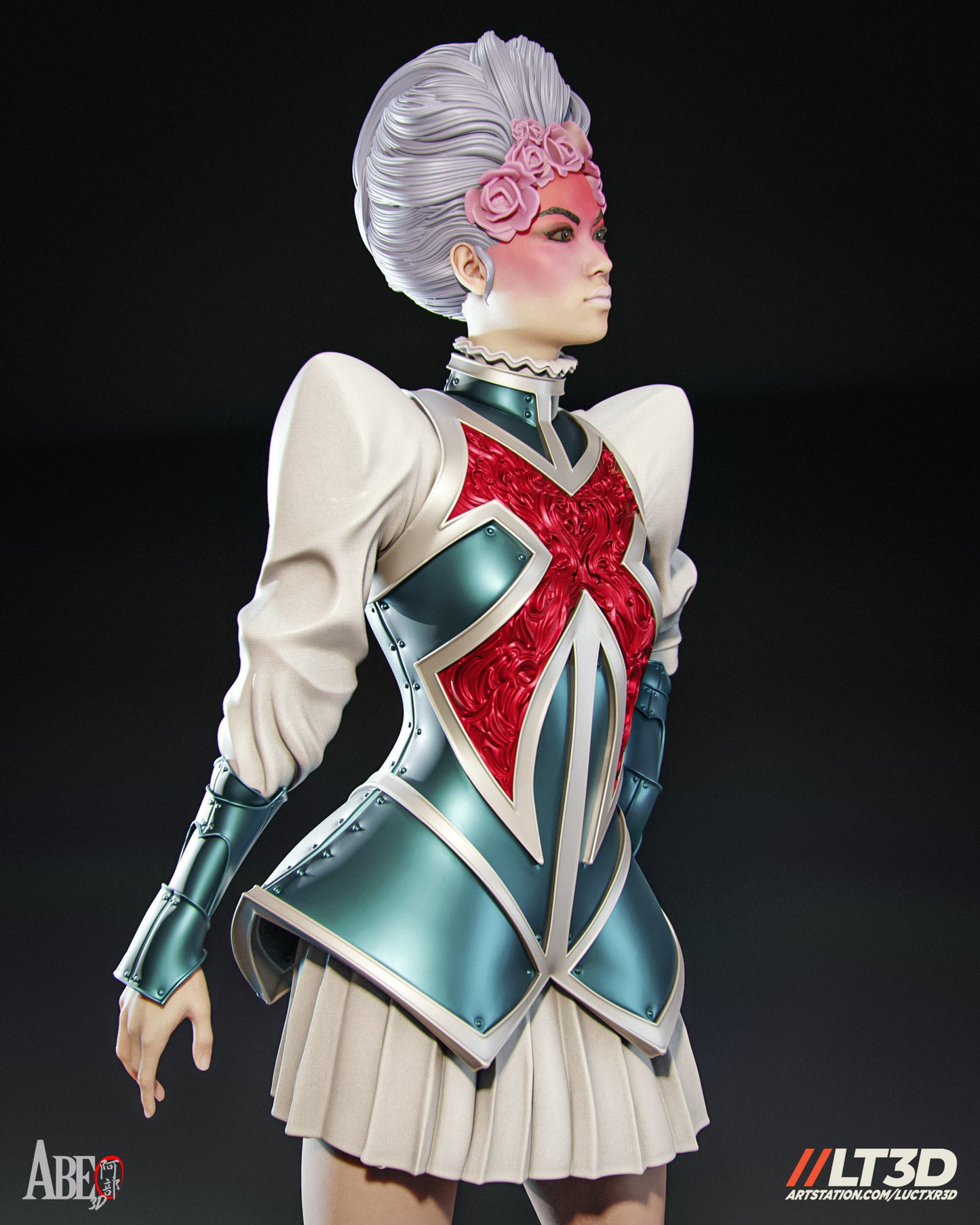 Hellfire Gala Captain Britain - Unassembled and Unpainted Garage Kit - Model Designed by Abe3d/LT3D