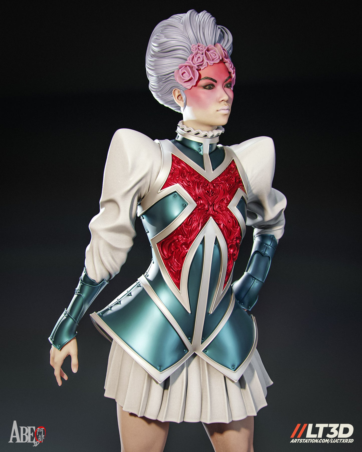 Hellfire Gala Captain Britain - Unassembled and Unpainted Garage Kit - Model Designed by Abe3d/LT3D