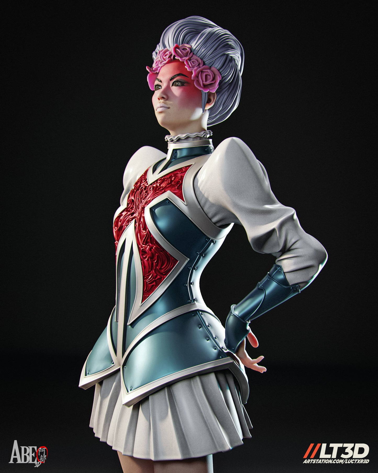 Hellfire Gala Captain Britain - Unassembled and Unpainted Garage Kit - Model Designed by Abe3d/LT3D