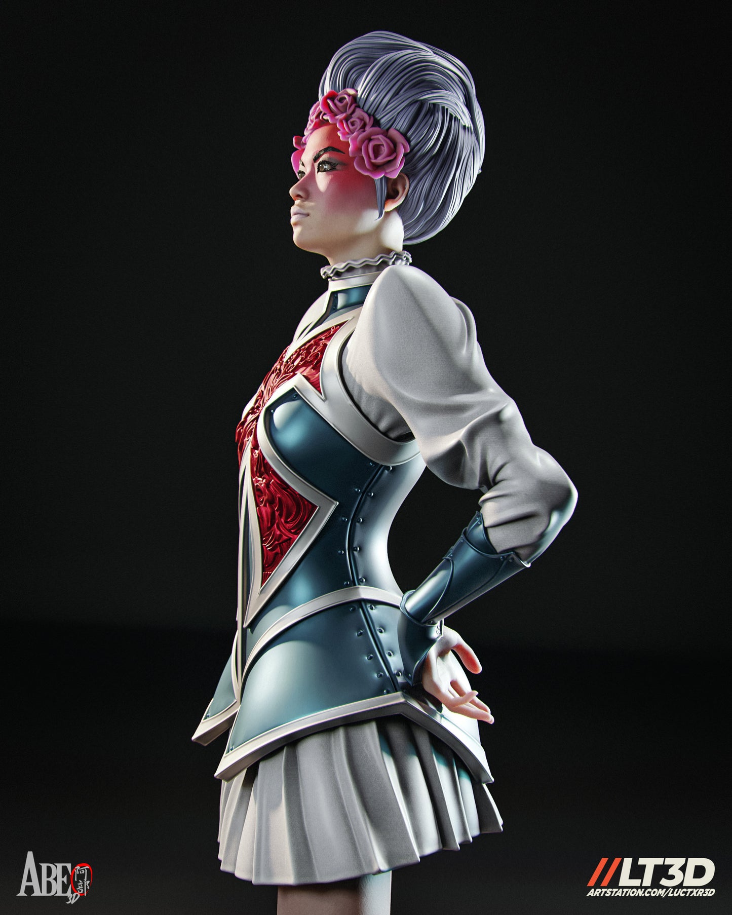 Hellfire Gala Captain Britain - Unassembled and Unpainted Garage Kit - Model Designed by Abe3d/LT3D