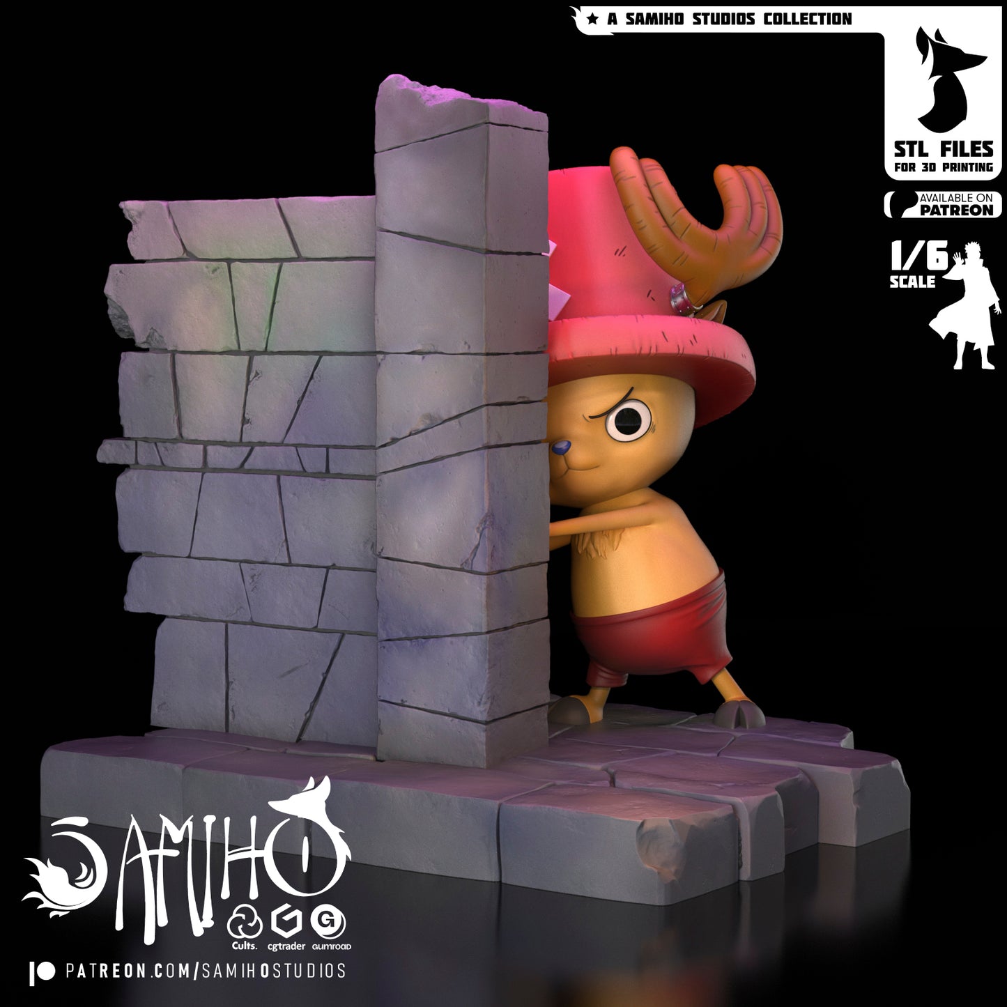 Chopper - Unassembled and Unpainted Garage Kit - Model Designed by Samiho Studios