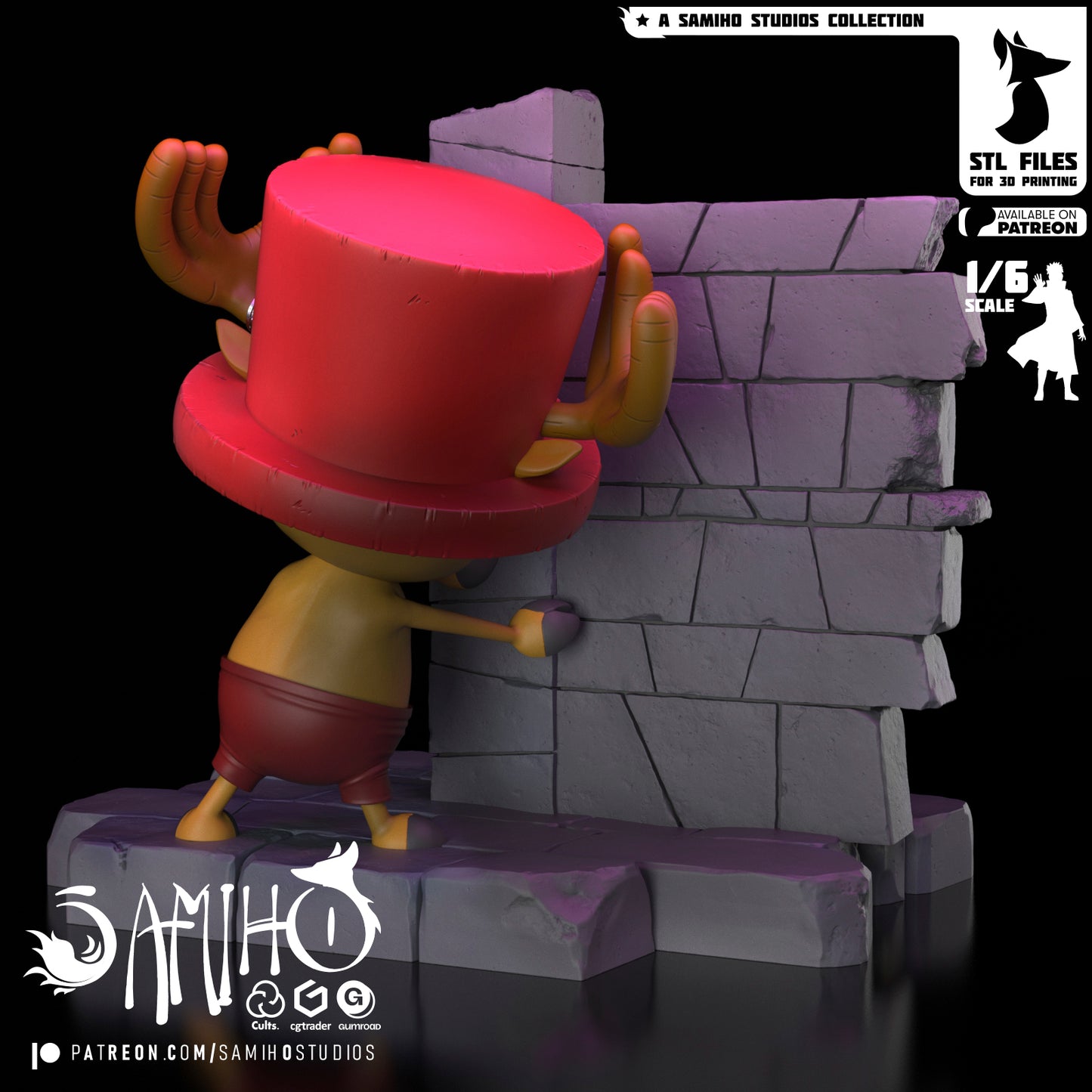 Chopper - Unassembled and Unpainted Garage Kit - Model Designed by Samiho Studios