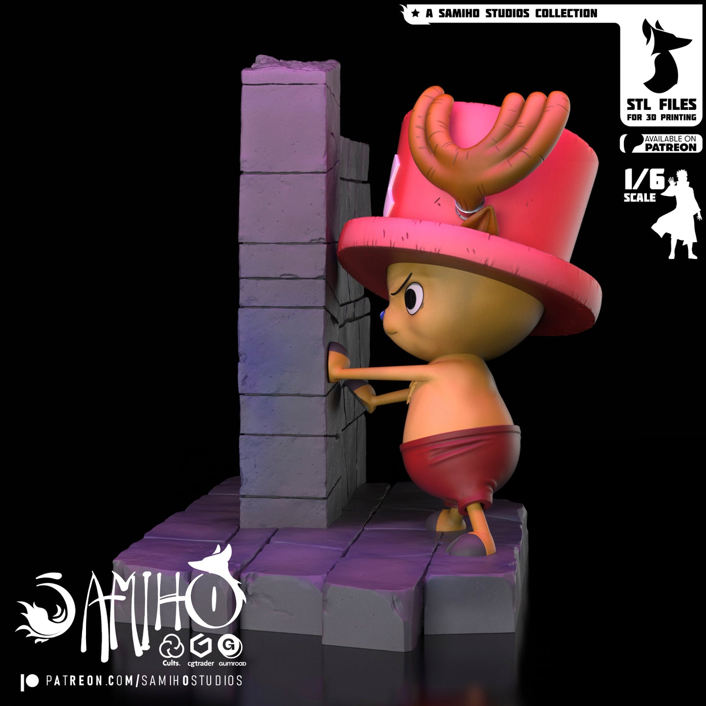 Chopper - Unassembled and Unpainted Garage Kit - Model Designed by Samiho Studios