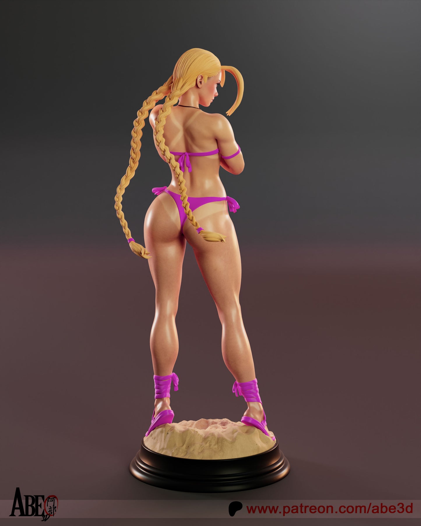 SF6 Cammy CST4 Outfit - (Hat can come on and off) Unassembled and Unpainted Garage Kit - Model Designed by Abe3D