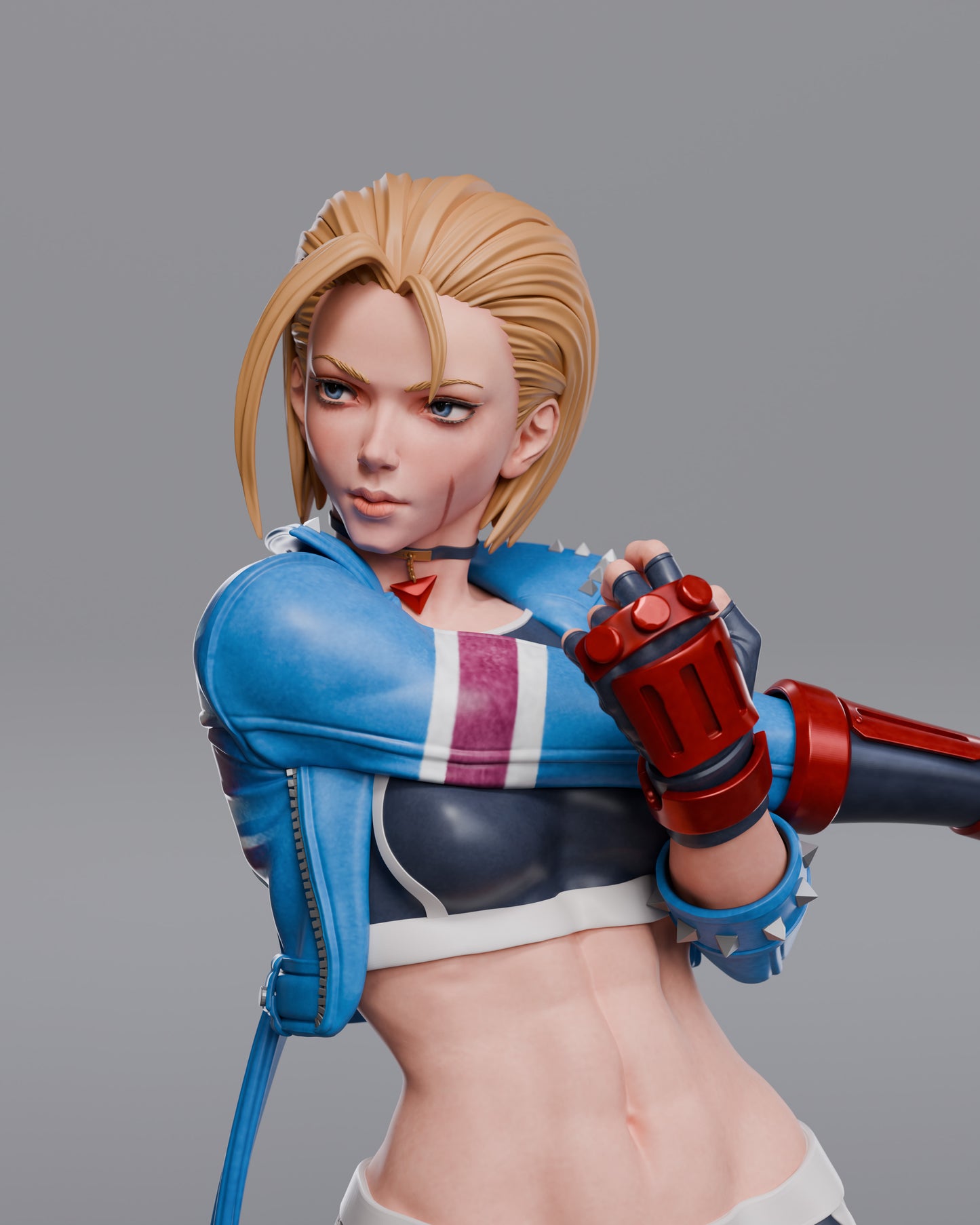 Cammy SF6 - Unassembled and Unpainted Garage Kit - Model Designed by Abe3d/Davi