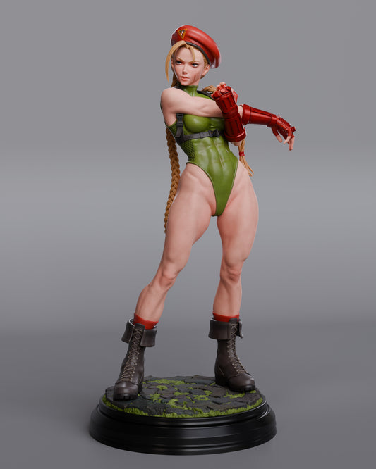 Cammy (Street Fighter 2) - Unassembled and Unpainted Garage Kit - Model Designed by Abe3d