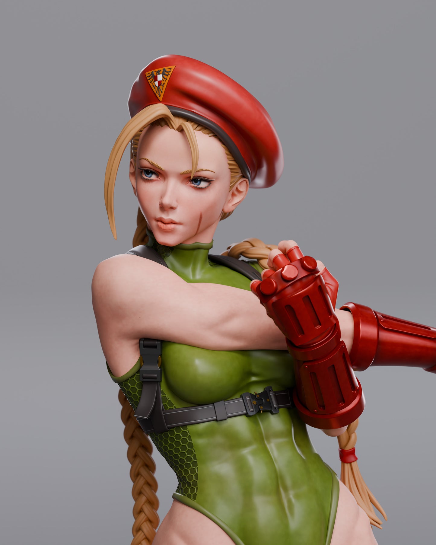 Cammy (Street Fighter 2) - Unassembled and Unpainted Garage Kit - Model Designed by Abe3d