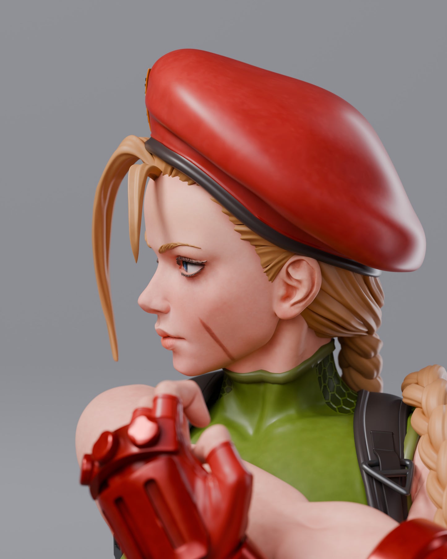 Cammy (Street Fighter 2) - Unassembled and Unpainted Garage Kit - Model Designed by Abe3d