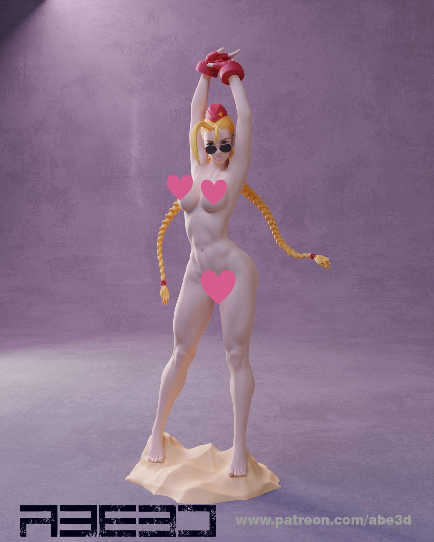 Cammy NSFW - Unassembled and Unpainted Garage Kit - Model Designed by Abe3d