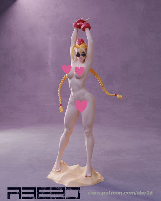 Cammy NSFW - Unassembled and Unpainted Garage Kit - Model Designed by Abe3d