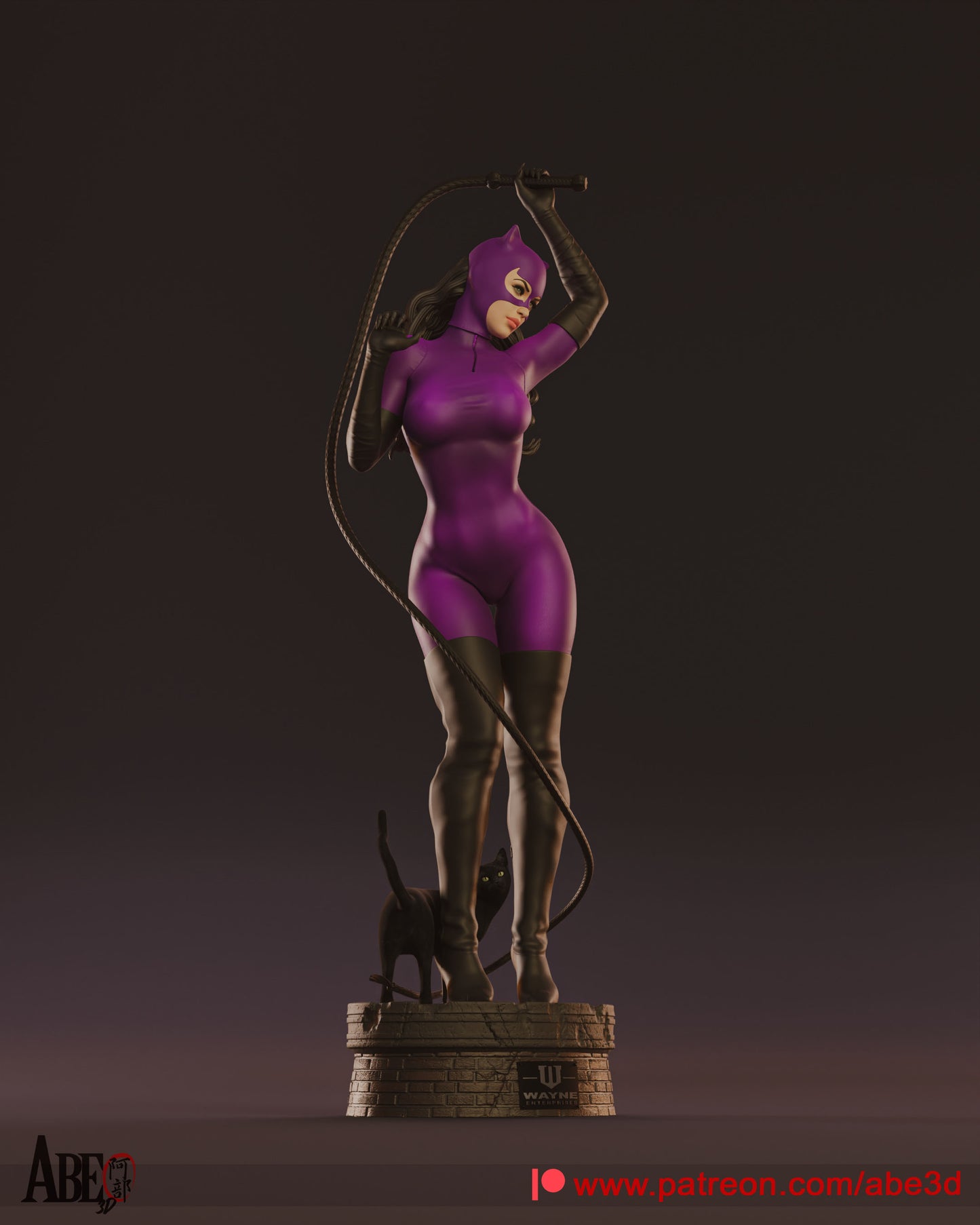 Catwoman (HAIR/HEAD VARIANT INCLUDED) - Unassembled and Unpainted Garage Kit - Model Designed by Abe3d