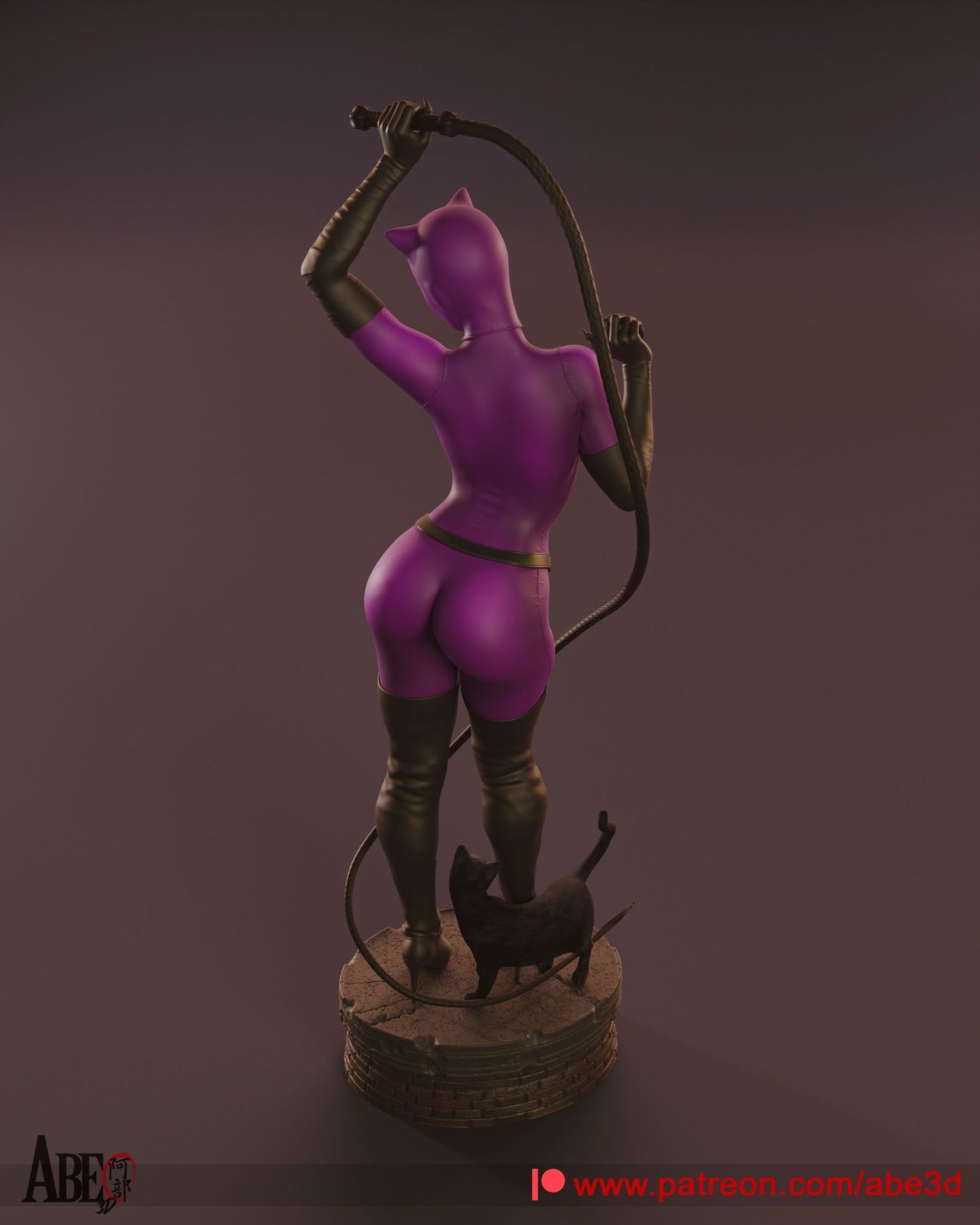 Catwoman (HAIR/HEAD VARIANT INCLUDED) - Unassembled and Unpainted Garage Kit - Model Designed by Abe3d