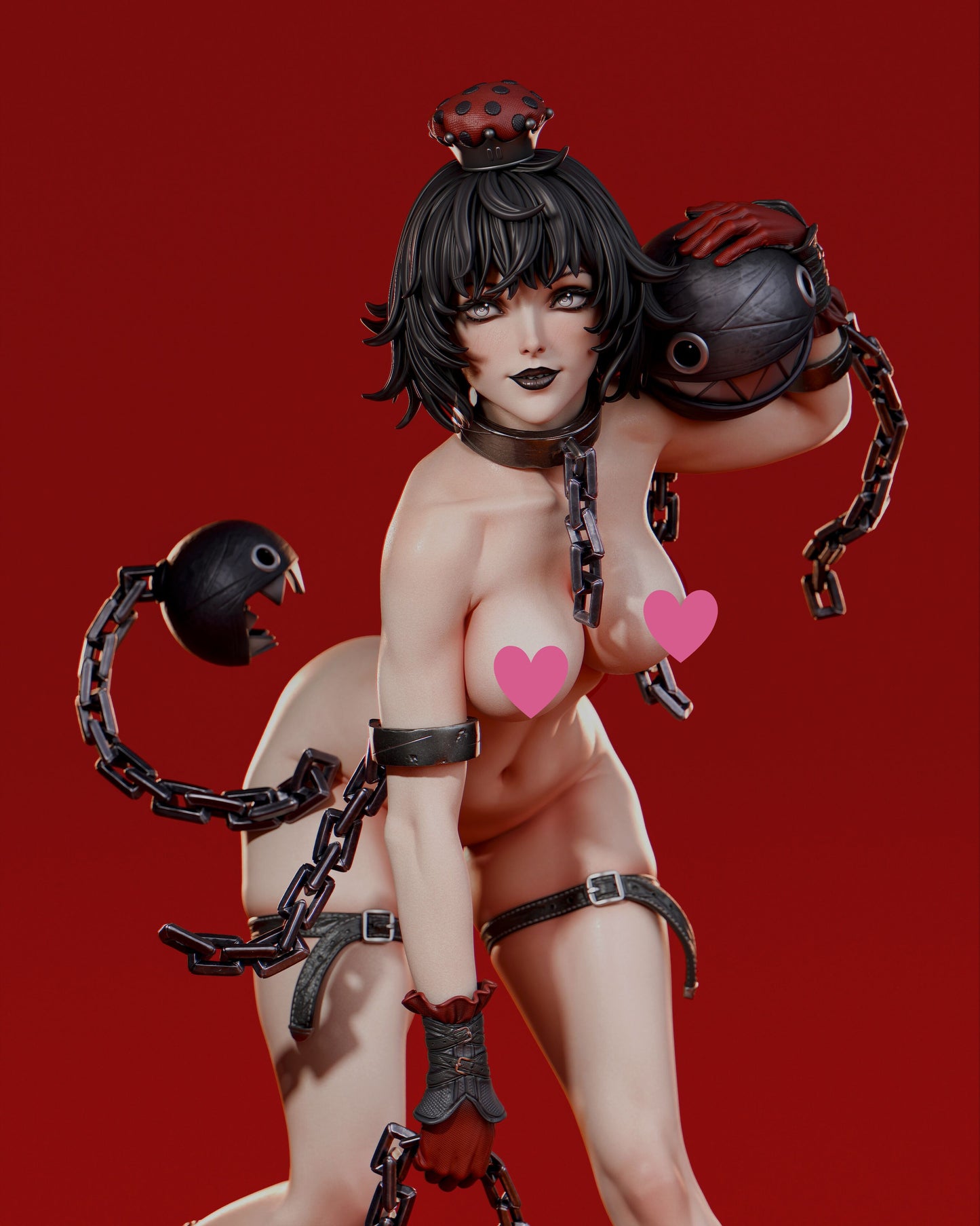 Chompette NSFW - (VARIANT PARTS INCLUDED) - Unassembled and Unpainted Garage Kit - Model Designed by Abe3D/Davi