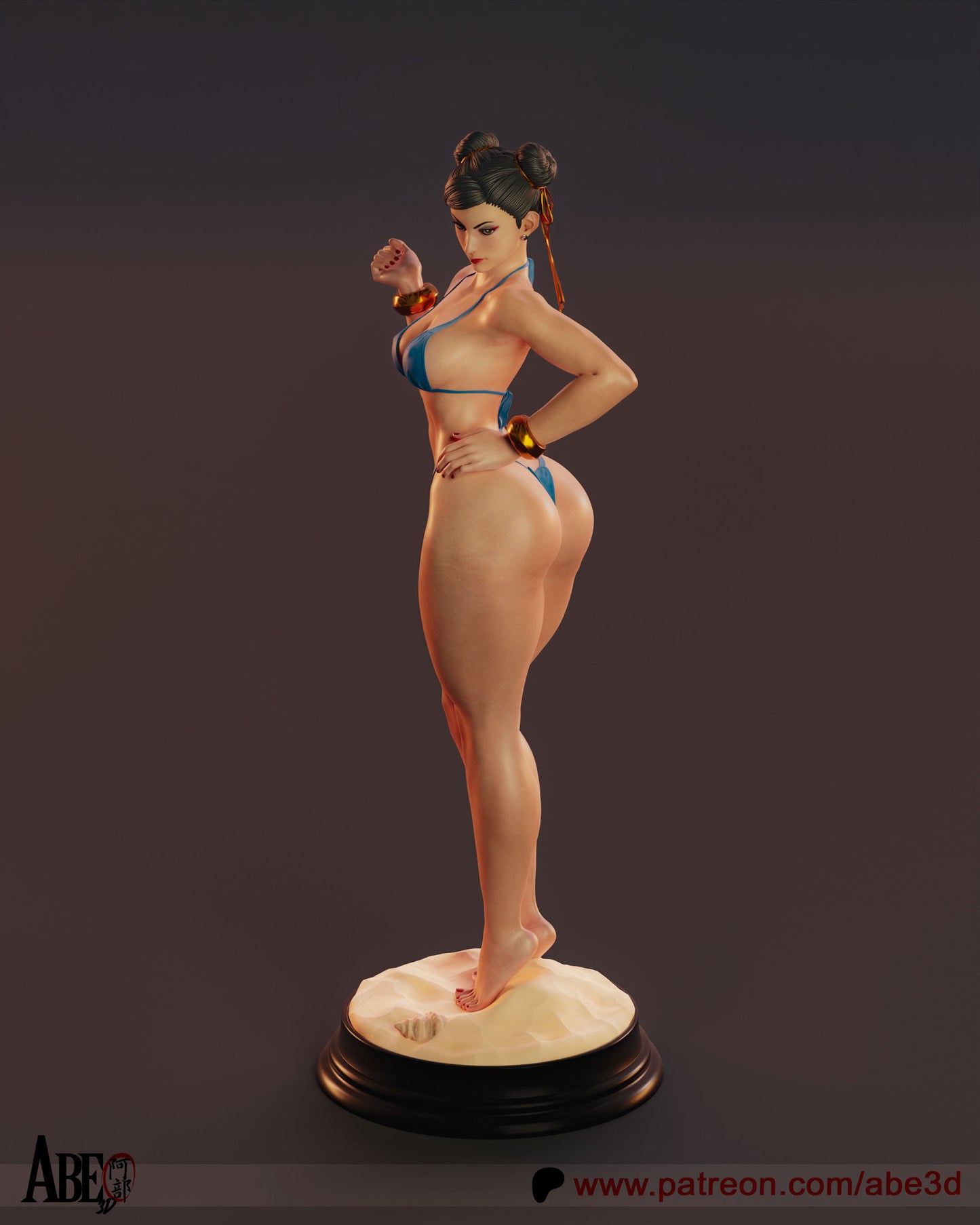 Chun Li SF 6 Bikini - Unassembled and Unpainted Garage Kit - Model Designed by Abe3d