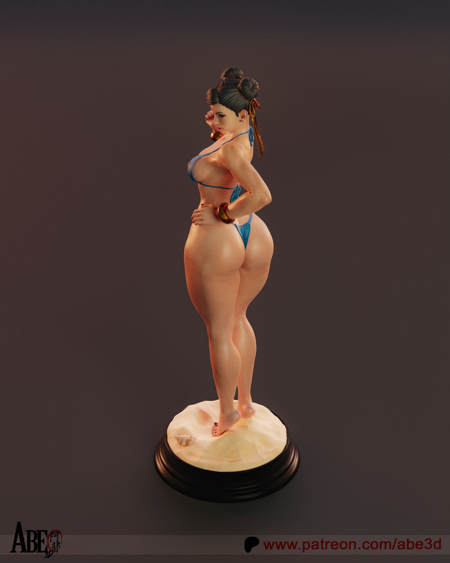 Chun Li SF 6 Bikini - Unassembled and Unpainted Garage Kit - Model Designed by Abe3d