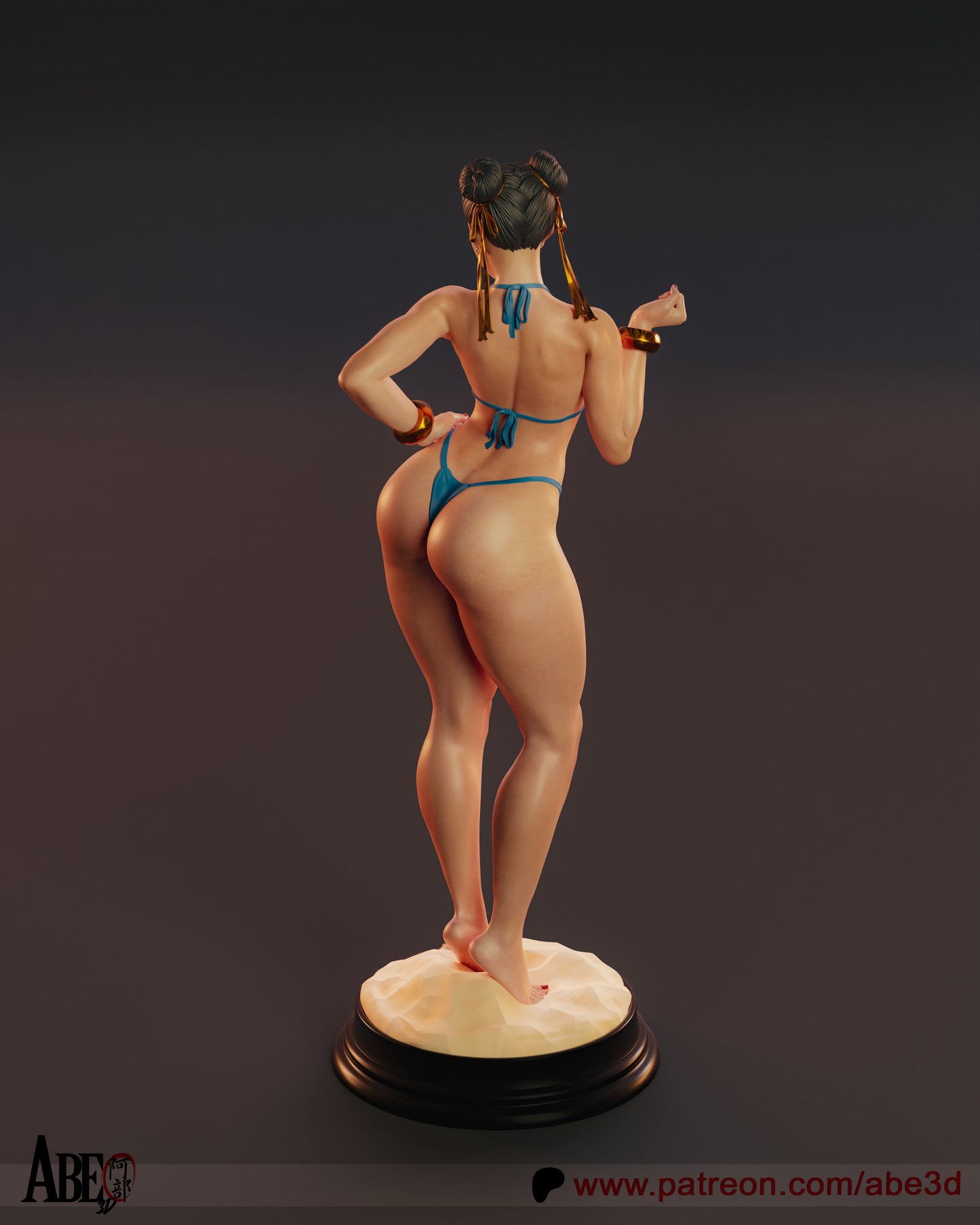 Chun Li SF 6 Bikini - Unassembled and Unpainted Garage Kit - Model Designed by Abe3d