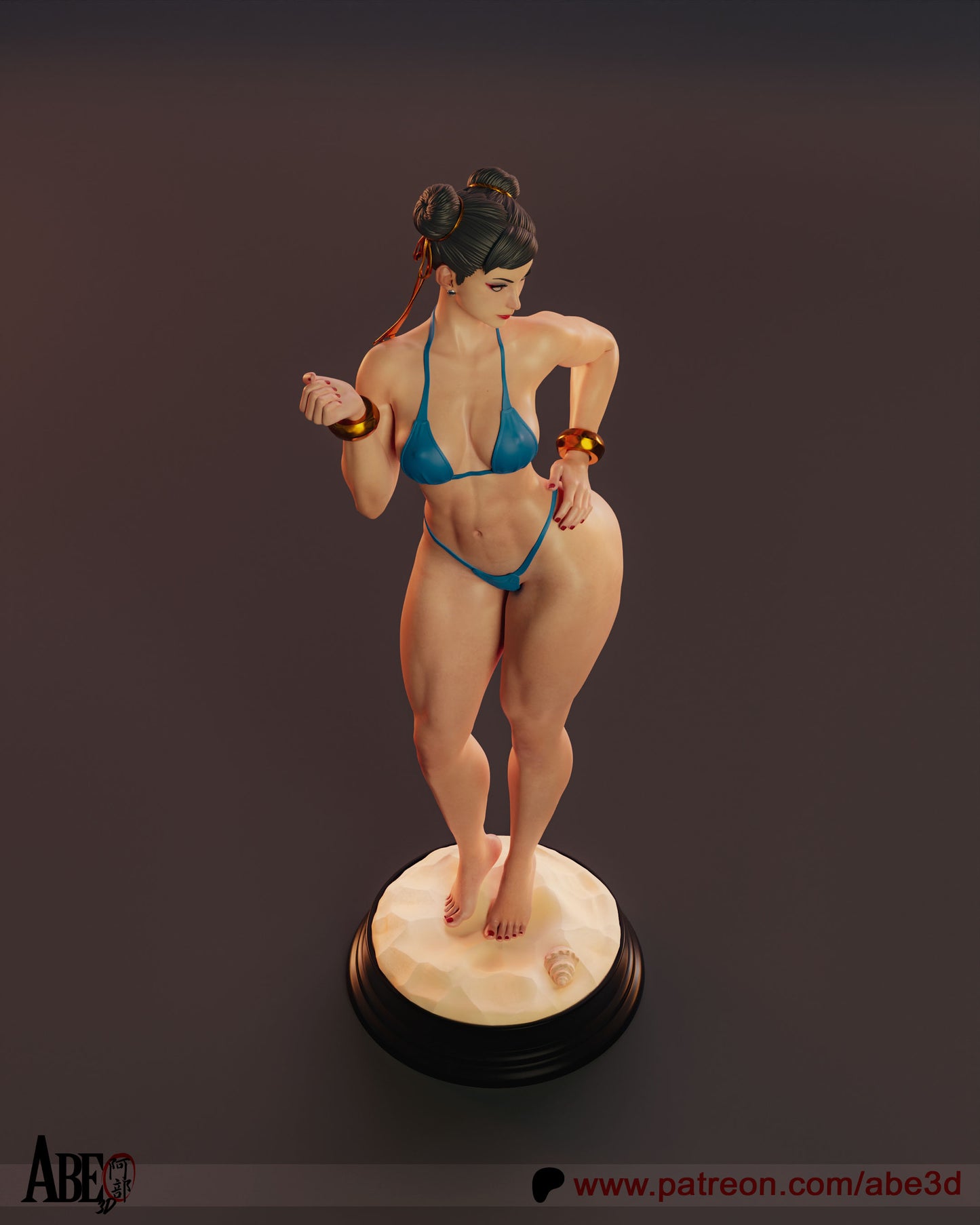 Chun Li SF 6 Bikini - Unassembled and Unpainted Garage Kit - Model Designed by Abe3d
