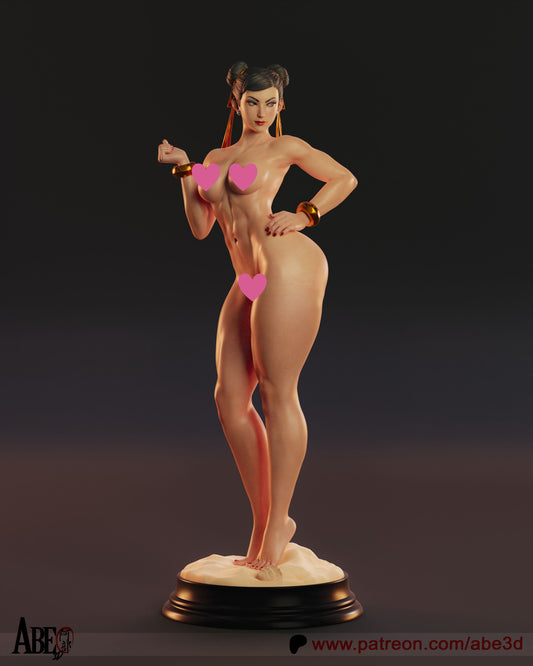 Chun-Li SF6 NSFW - Unassembled and Unpainted Garage Kit - Model Designed by Abe3d