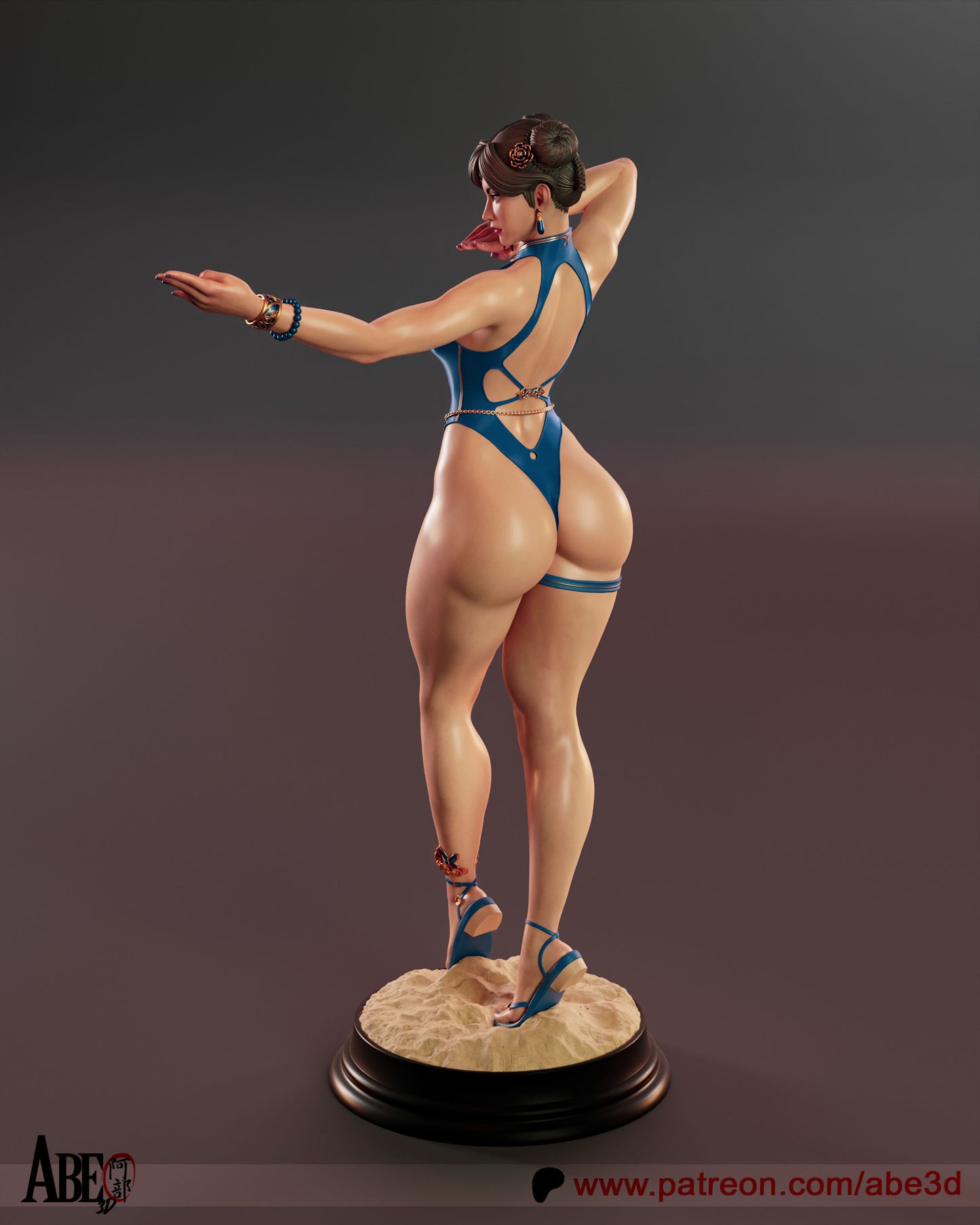 Chun-Li SF6 Outfit CST4 - Unassembled and Unpainted Garage Kit - Model Designed by Abe3D