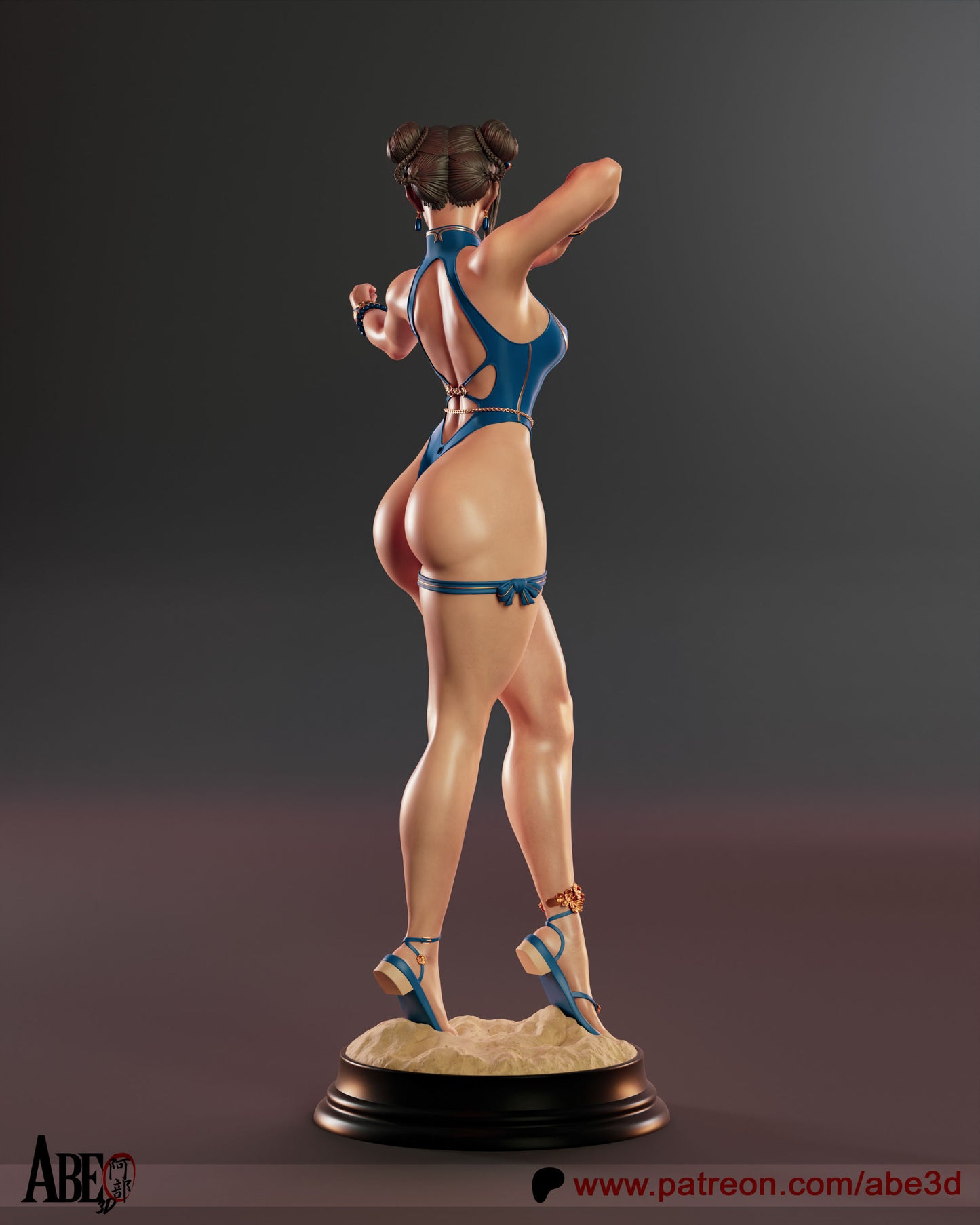Chun-Li SF6 Outfit CST4 - Unassembled and Unpainted Garage Kit - Model Designed by Abe3D