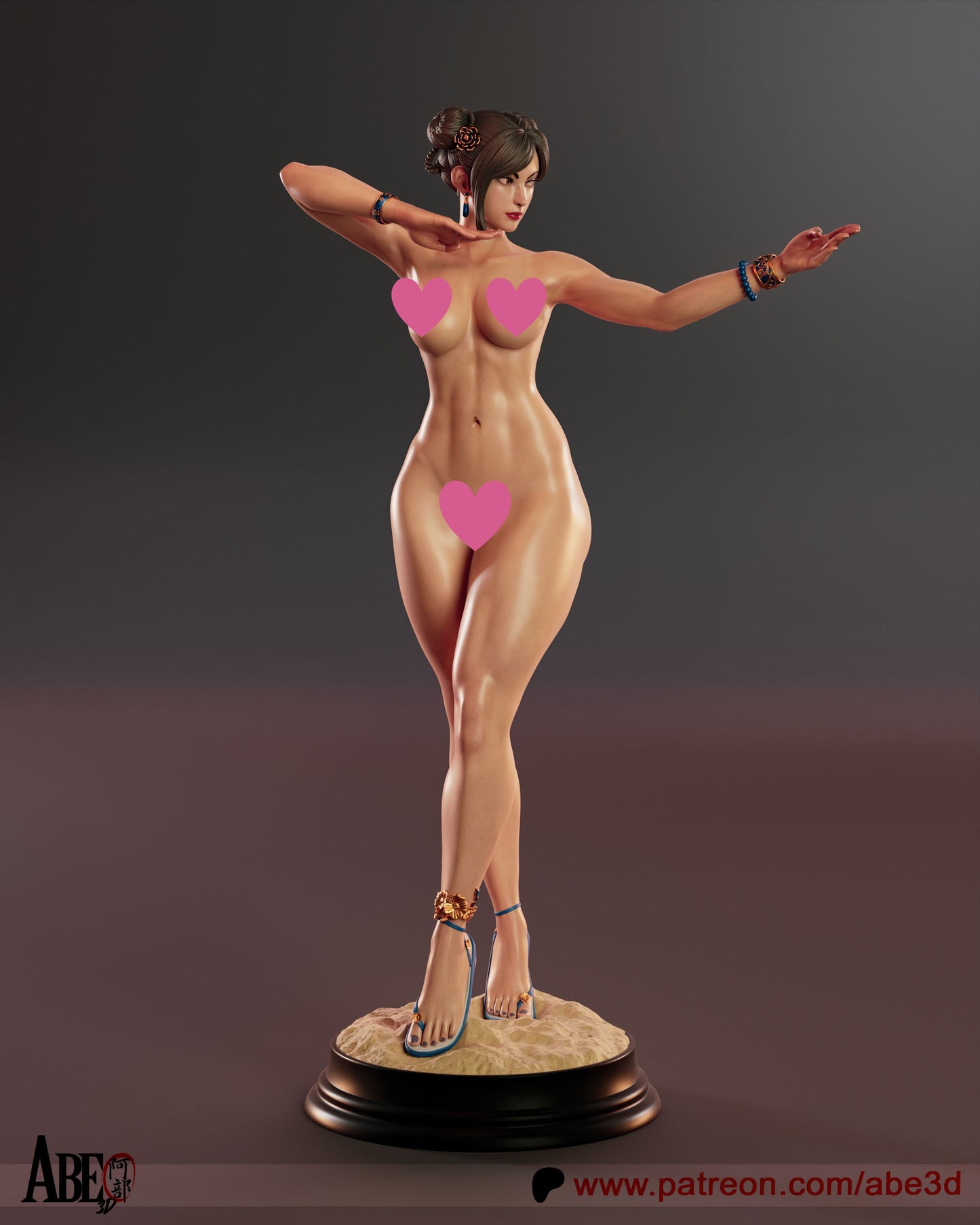 Chun Li SF6 NSFW - Unassembled and Unpainted Garage Kit - Model Designed by Abe3D