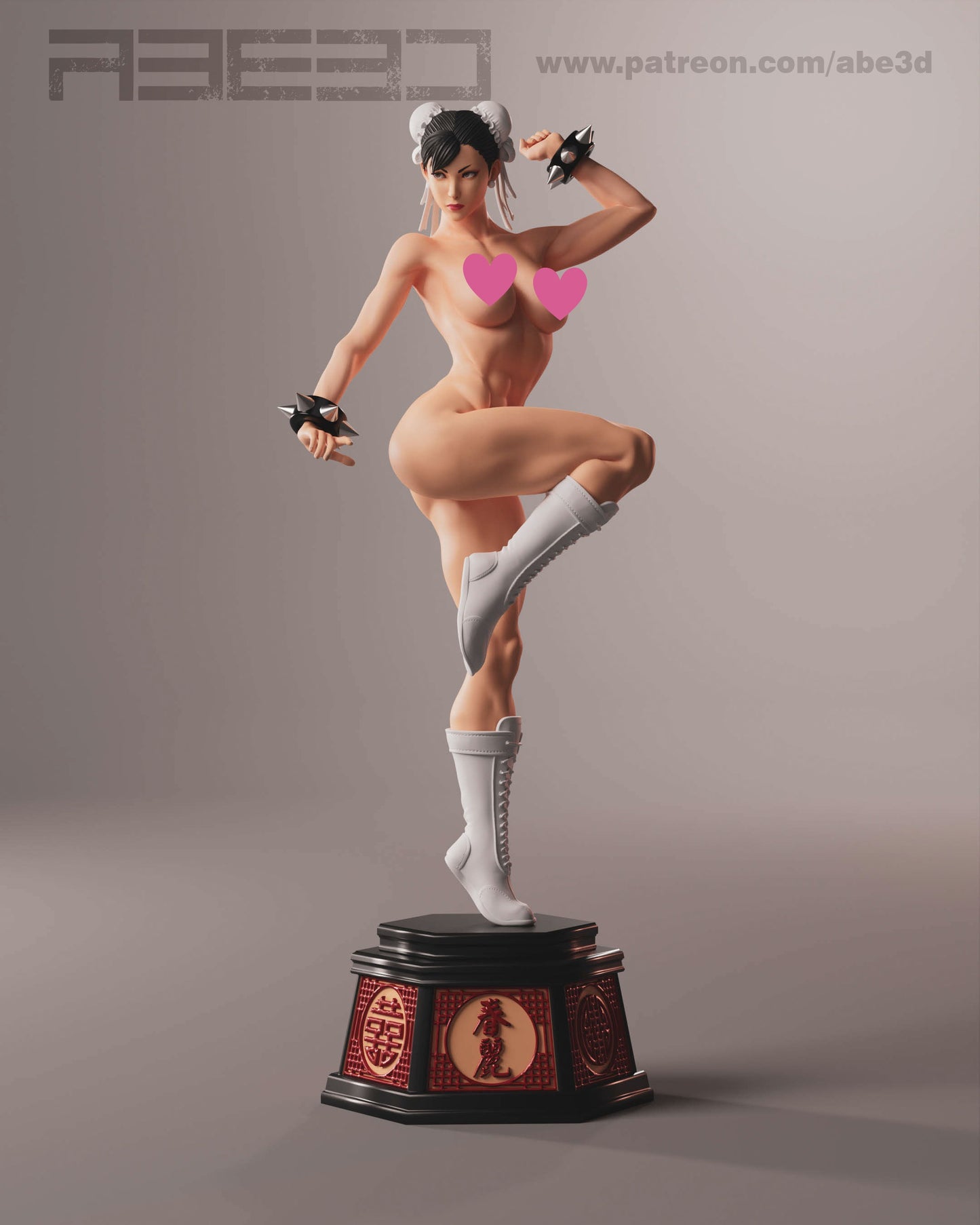 Chun- li NSFW (VARIANT PART INCLUDED) - Unassembled and Unpainted Garage Kit - Model Designed by Abe3d