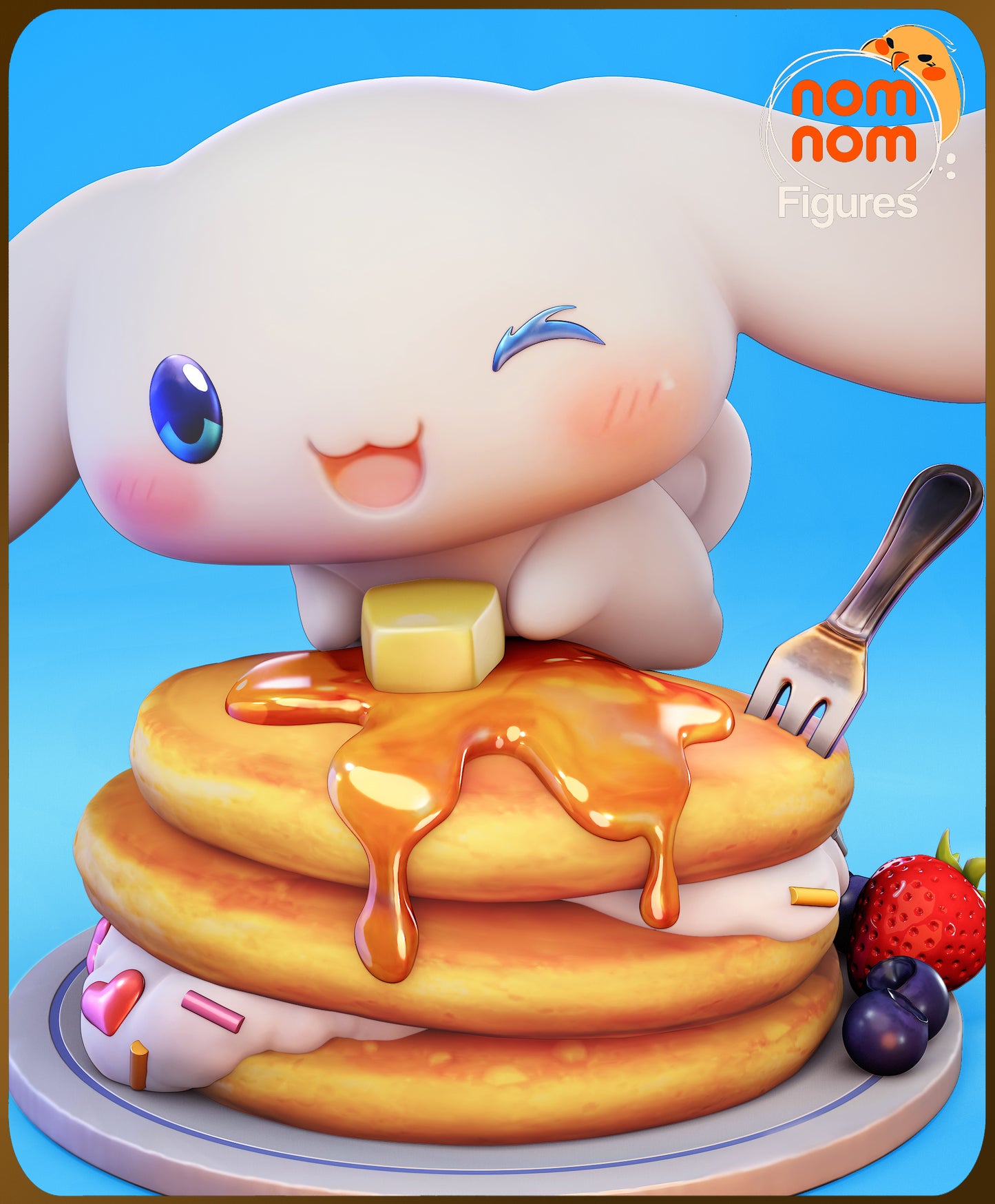 Chibi Cinnimon Roll - Unassembled and Unpainted Garage Kit - Model Designed by NomNom Figures