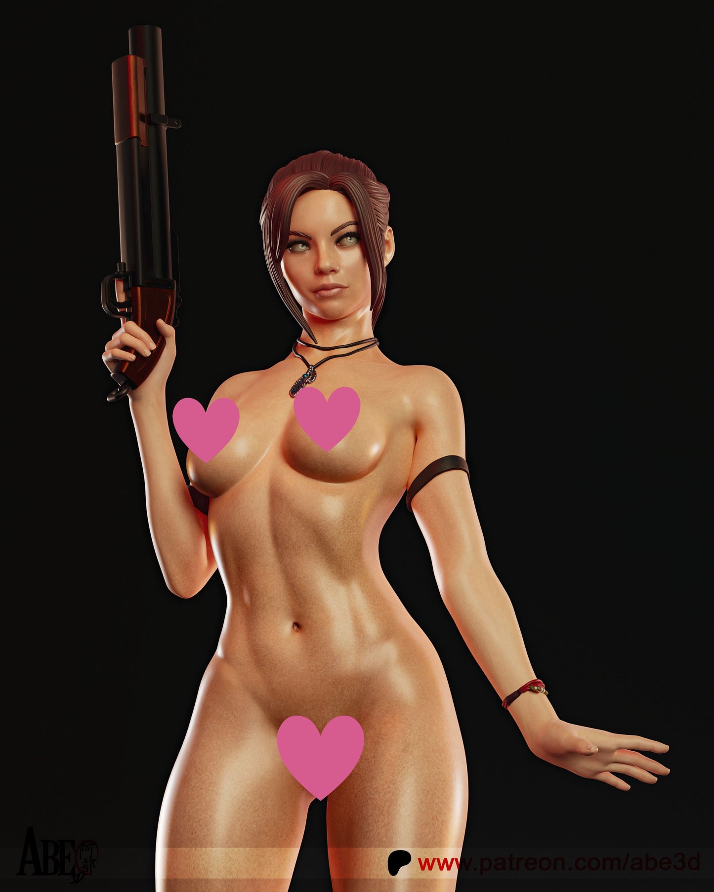 Claire NSFW - Unassembled and Unpainted Garage Kit - Model Designed by Abe3d