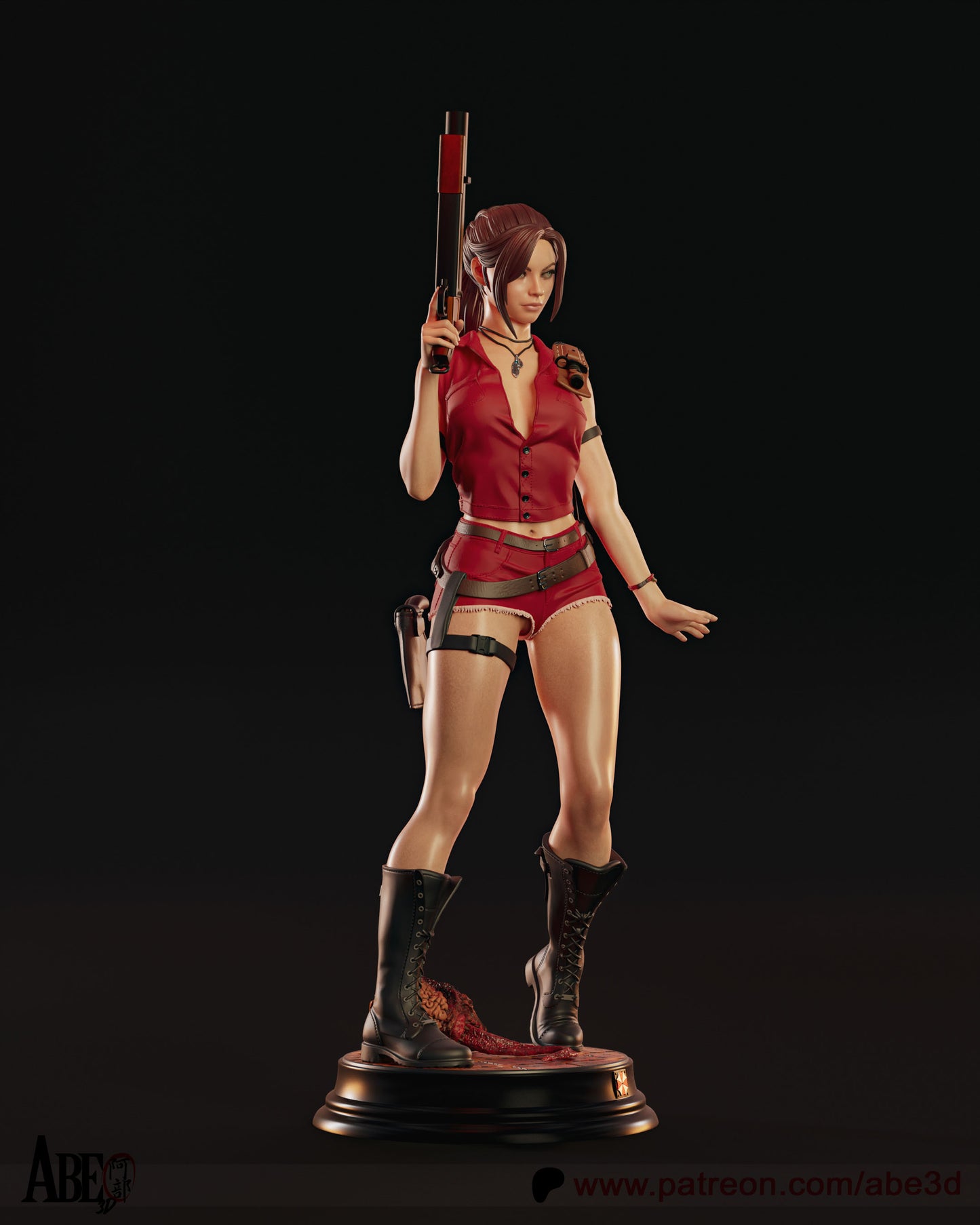 Claire (VARIANT PARTS INCLUDED) - Unassembled and Unpainted Garage Kit - Model Designed by Abe3d