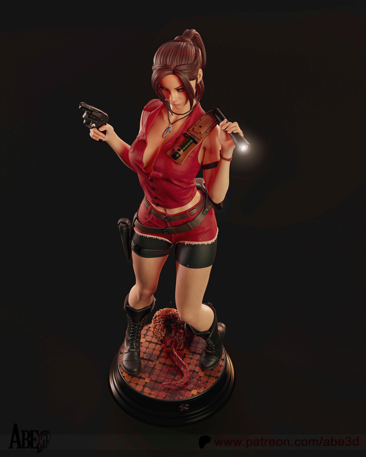 Claire (VARIANT PARTS INCLUDED) - Unassembled and Unpainted Garage Kit - Model Designed by Abe3d