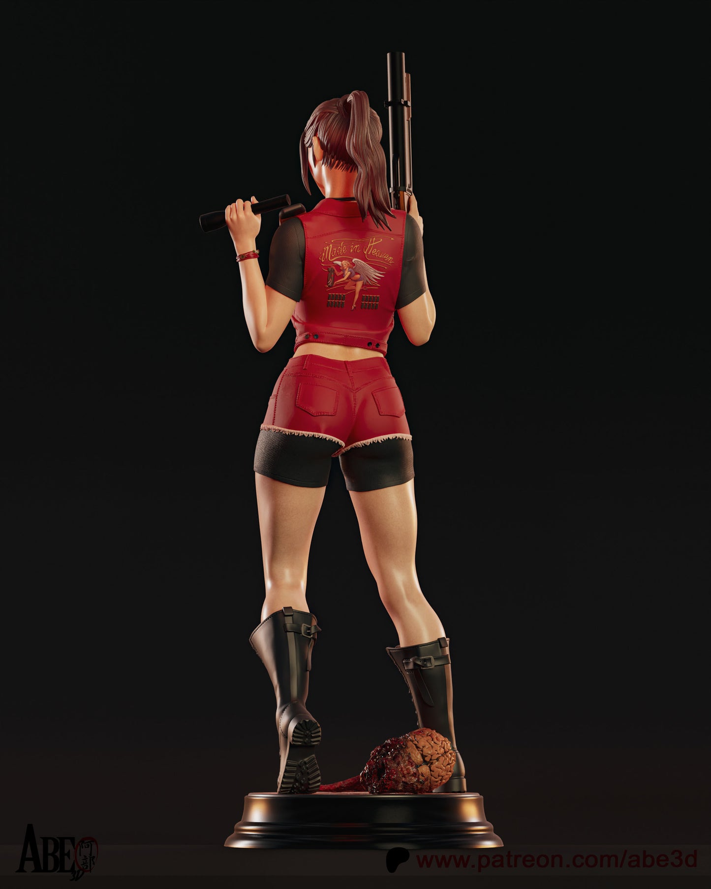 Claire (VARIANT PARTS INCLUDED) - Unassembled and Unpainted Garage Kit - Model Designed by Abe3d