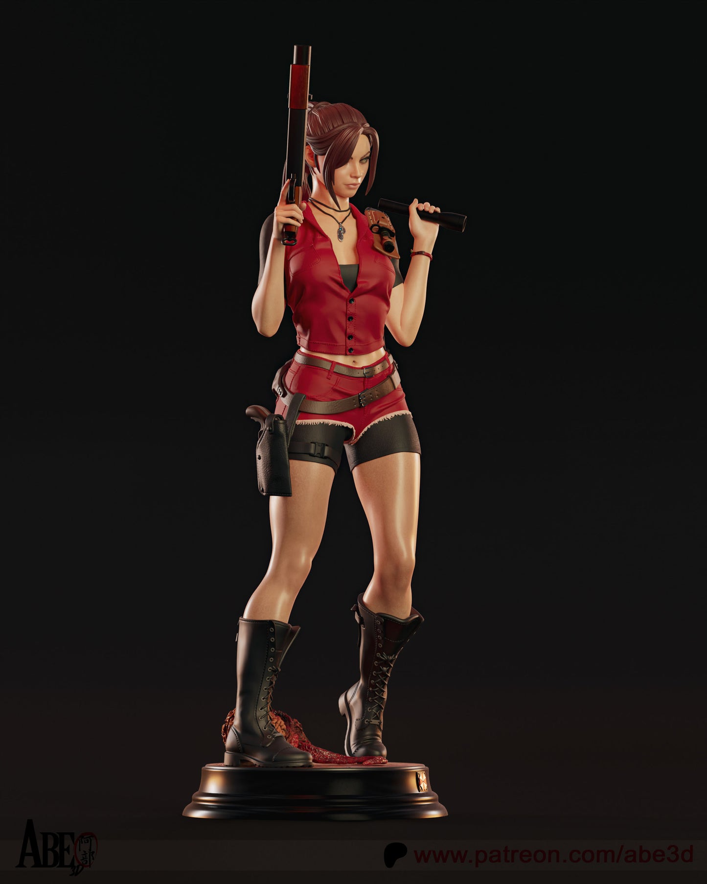 Claire (VARIANT PARTS INCLUDED) - Unassembled and Unpainted Garage Kit - Model Designed by Abe3d