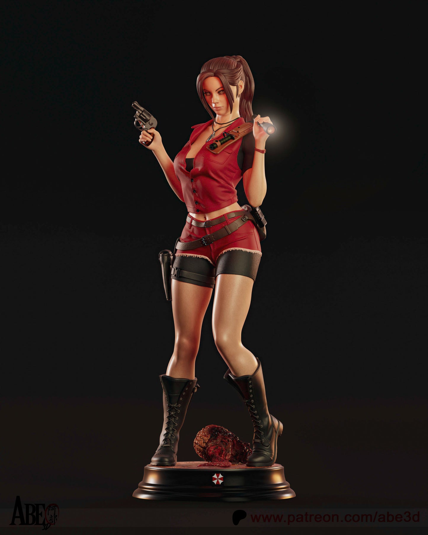 Claire (VARIANT PARTS INCLUDED) - Unassembled and Unpainted Garage Kit - Model Designed by Abe3d