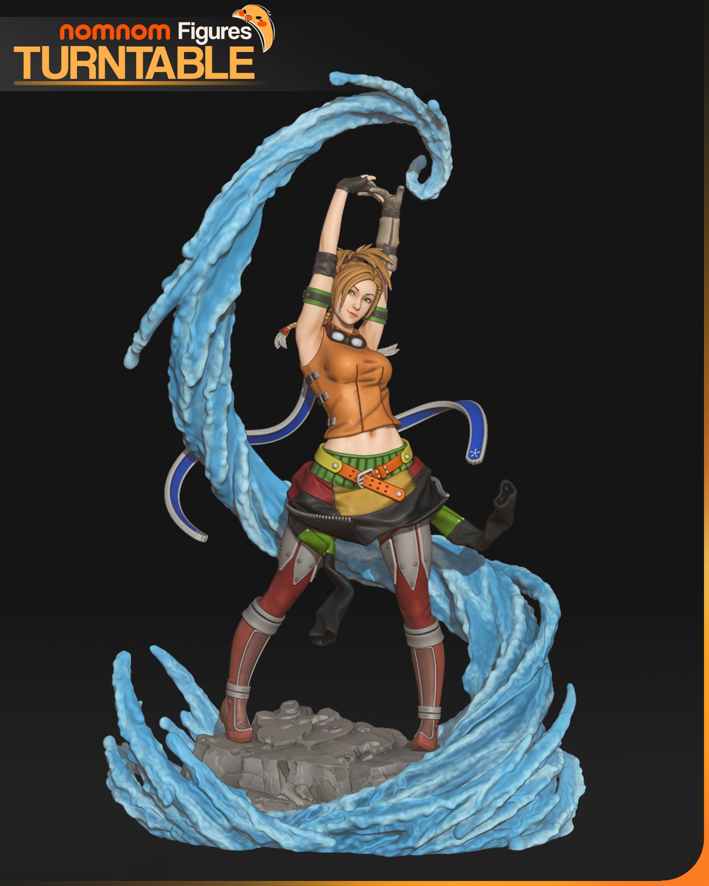 Rikku - Unassembled and Unpainted Garage Kit - Model Deisgned by NomNom Figures
