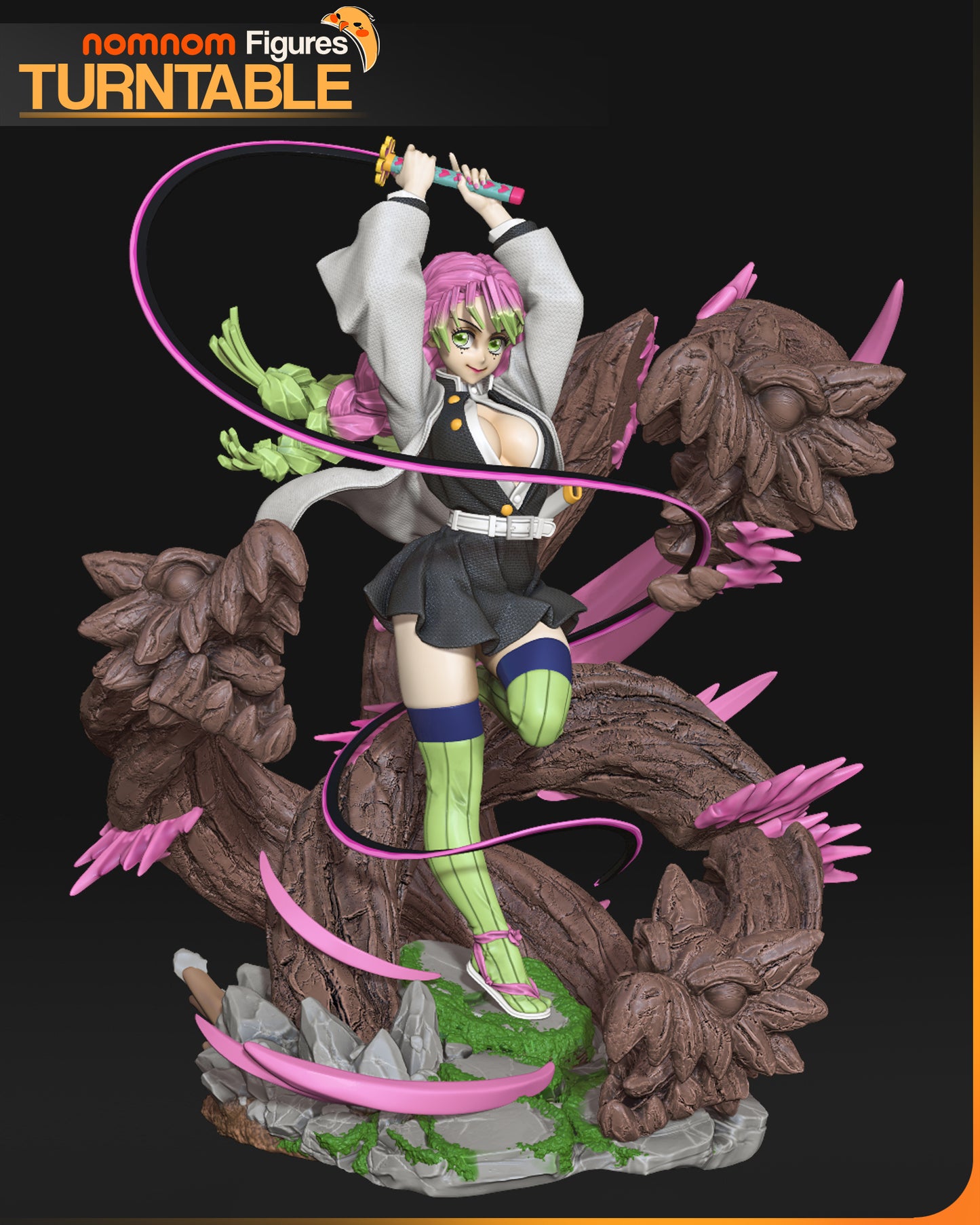 Mitsuri - Unassembled and Unpainted Garage Kit - Model Designed by NomNom Figures