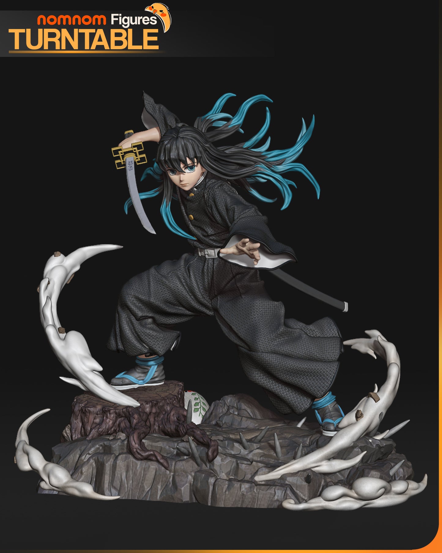 Muichiro - Unassembled and Unpainted Garage Kit - Model Designed by NomNom Figures