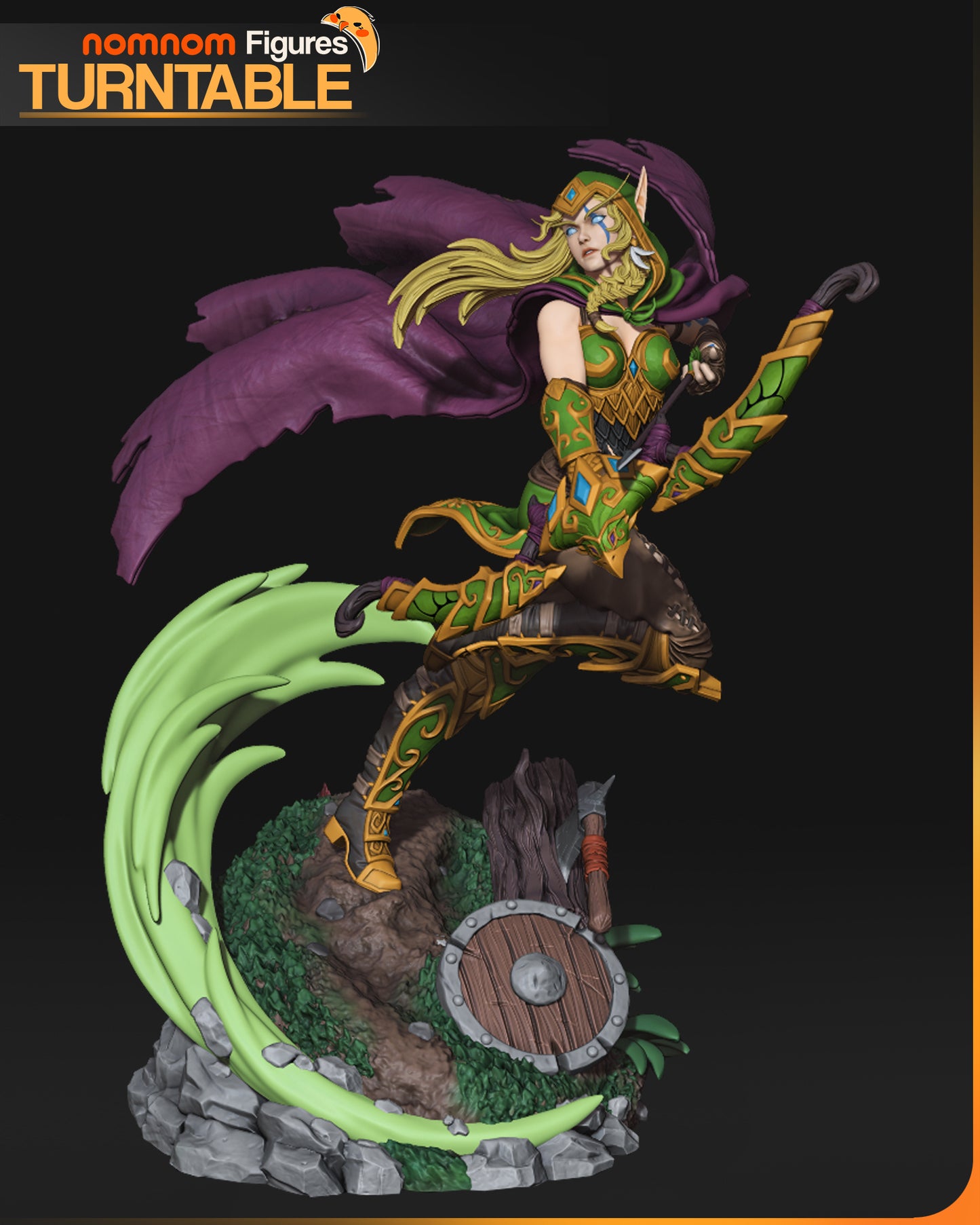 Alleria Windrunner - Unassembled and Unpainted Garage Kit - Model Designed by NomNom Figures