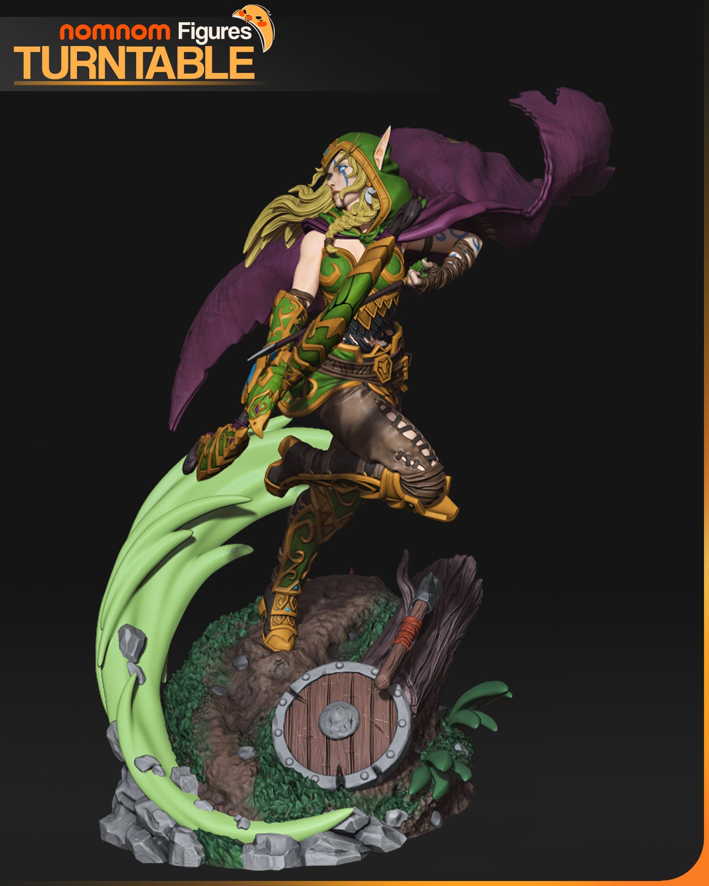Alleria Windrunner - Unassembled and Unpainted Garage Kit - Model Designed by NomNom Figures