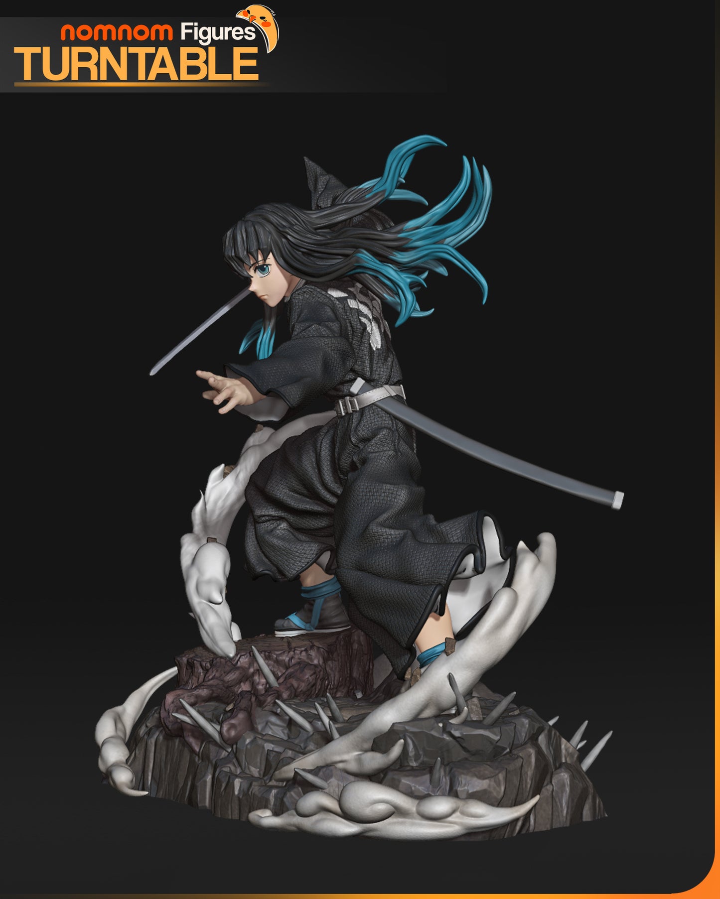 Muichiro - Unassembled and Unpainted Garage Kit - Model Designed by NomNom Figures
