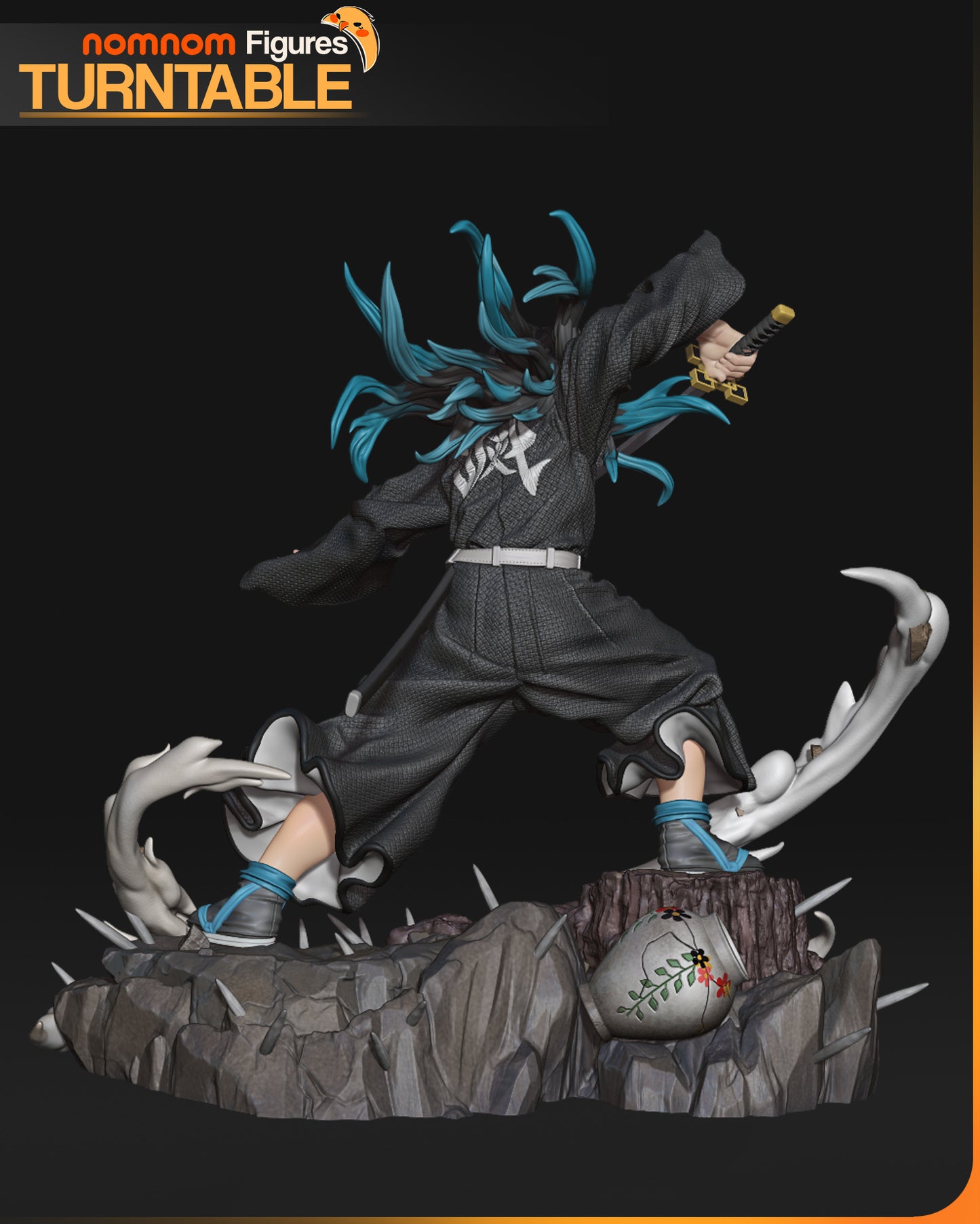 Muichiro - Unassembled and Unpainted Garage Kit - Model Designed by NomNom Figures