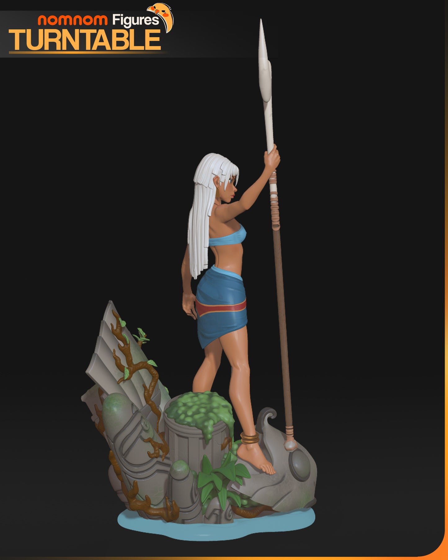 Kida - Unassembled and Unpainted Garage Kit - Model Designed by NomNom Figures