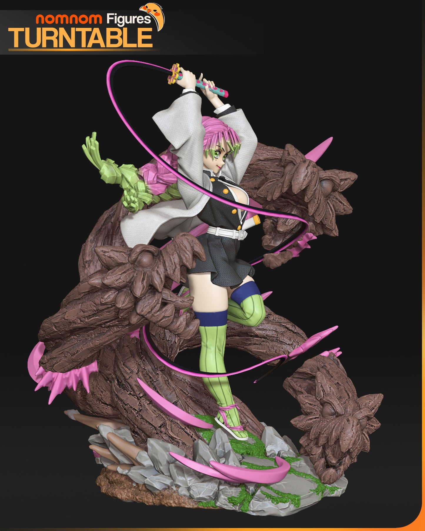 Mitsuri - Unassembled and Unpainted Garage Kit - Model Designed by NomNom Figures