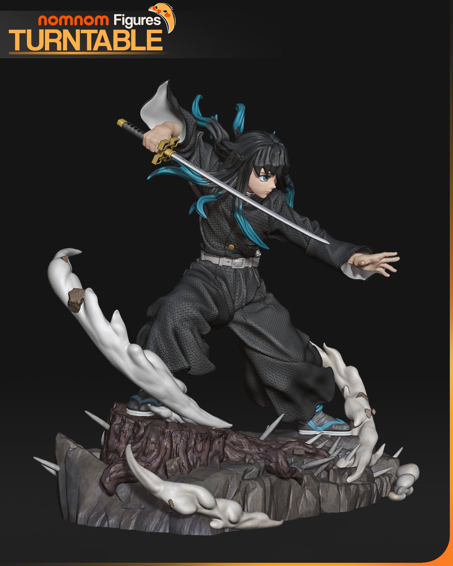 Muichiro - Unassembled and Unpainted Garage Kit - Model Designed by NomNom Figures