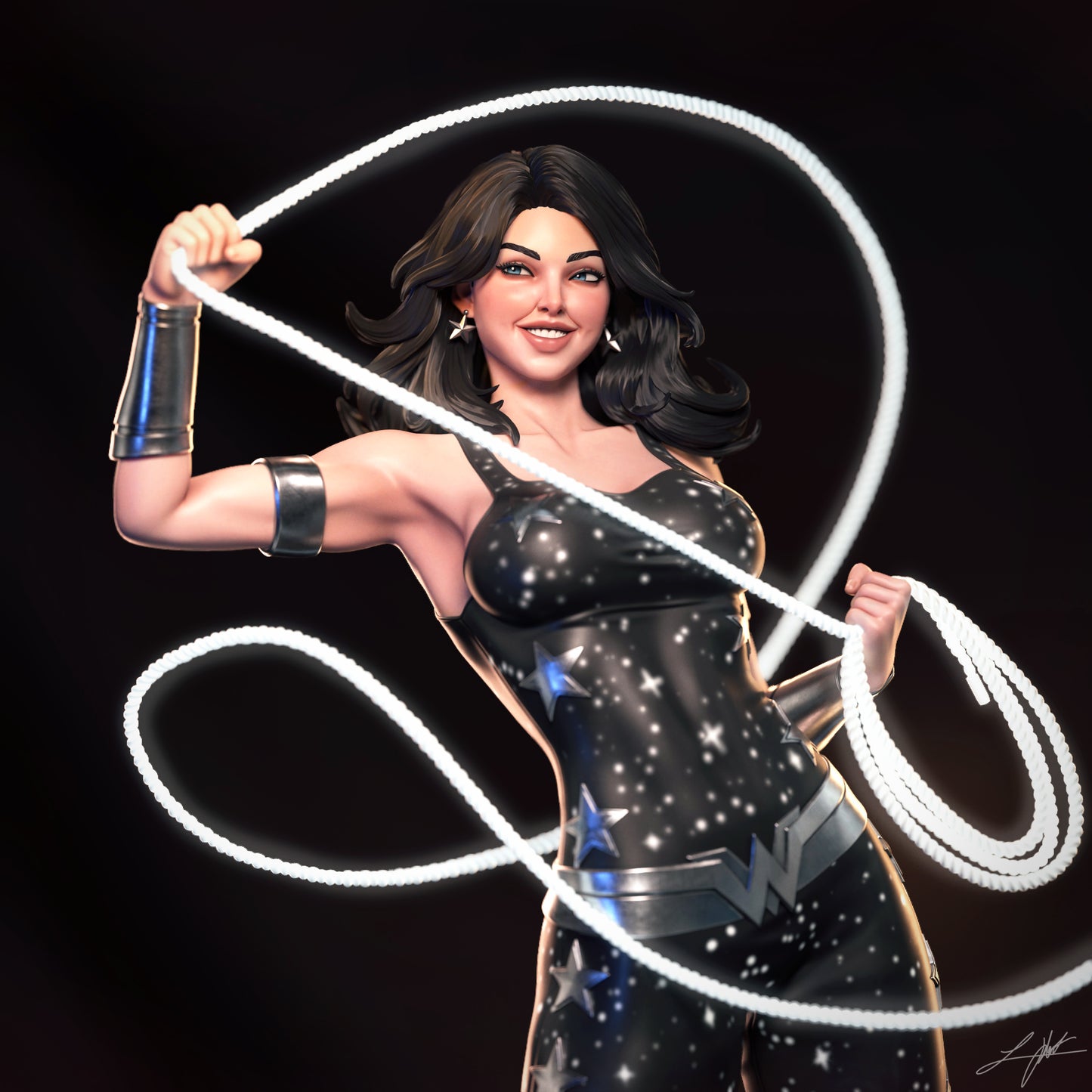Donna Troy - Unassembled and Unpainted Garage Kit - Model Designed by Abe3d