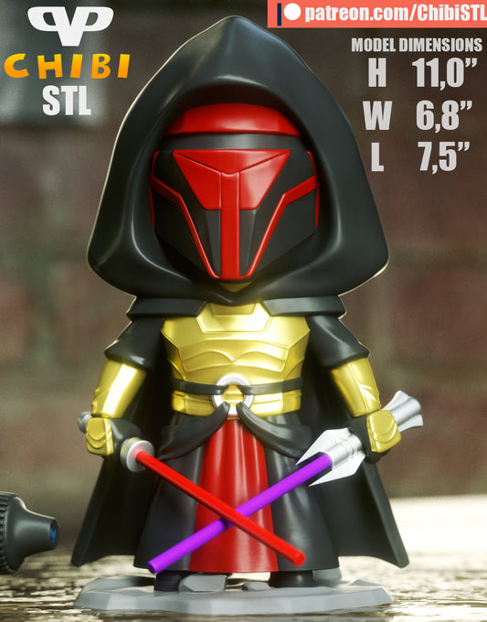 Darth Revan - Unassembled and Unpainted Garage Kit - Model Designed by ChibiSTL