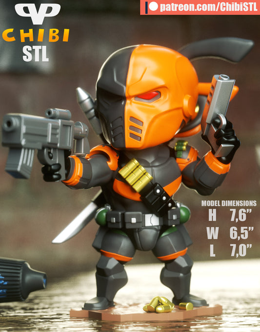 Deathstroke  - Unassembled and Unpainted Garage Kit - Model Designed by ChibiSTL