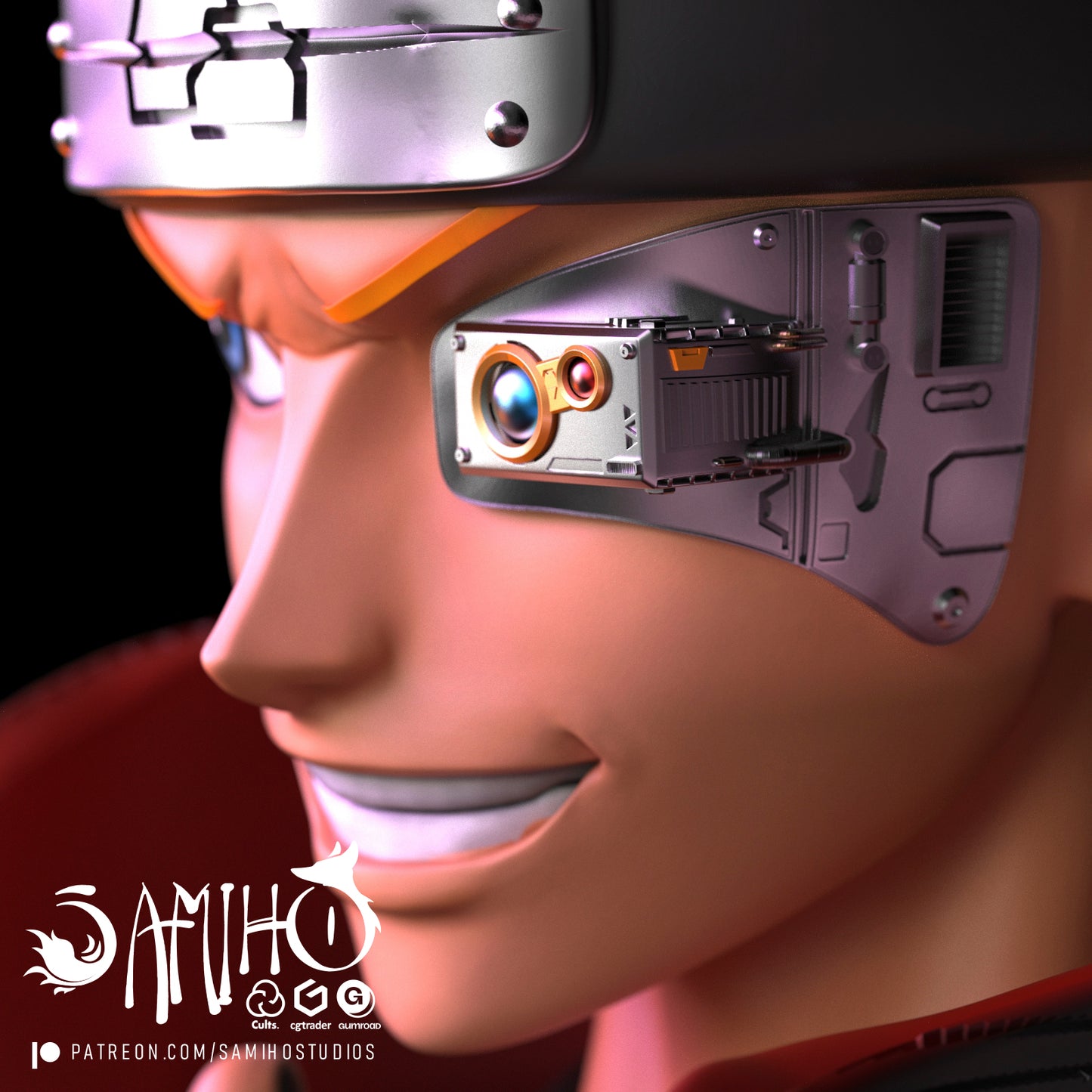 Deidara - Unassembled and Unpainted Garage Kit - Model Designed by Samiho Studios