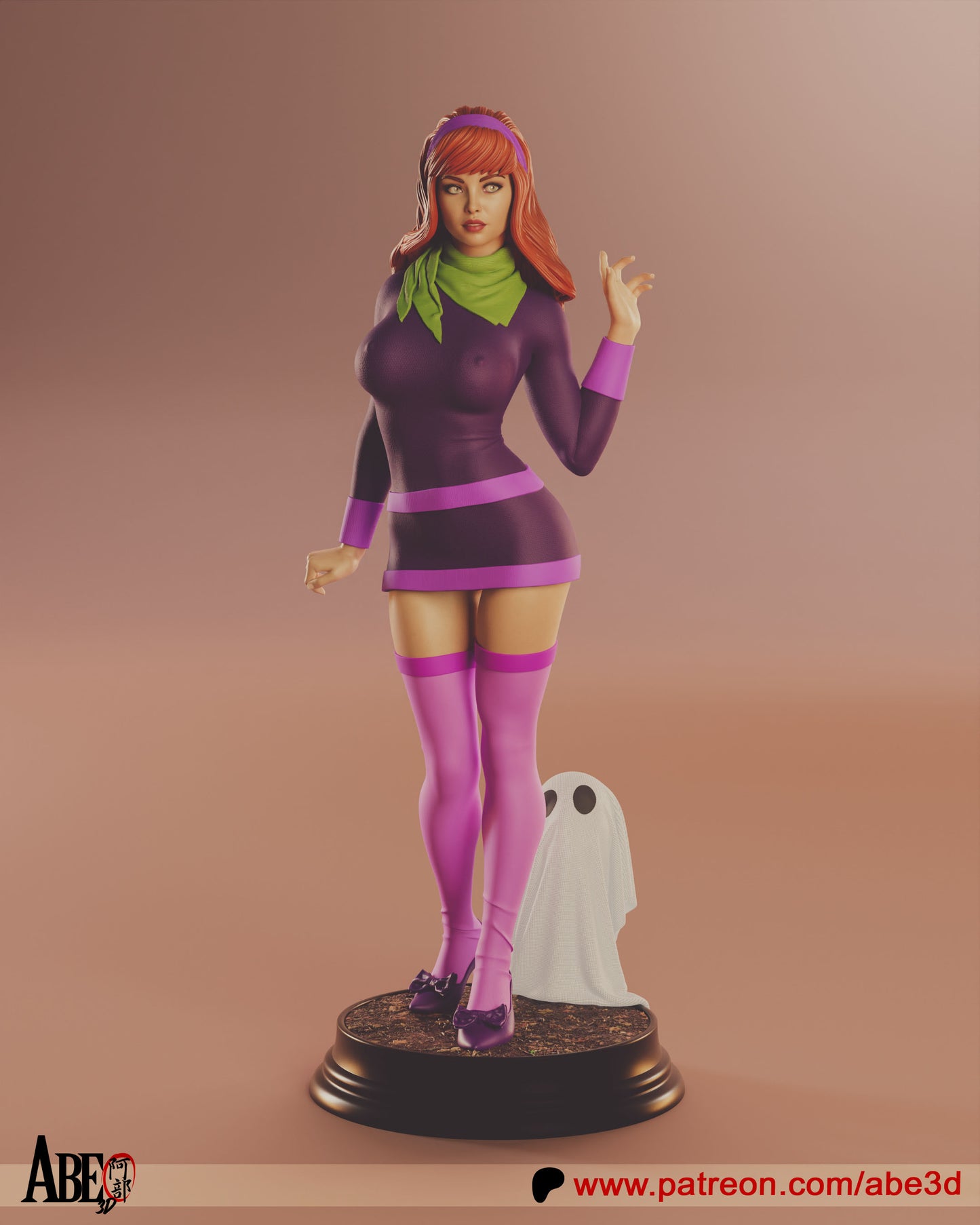 Velma and Daphne - Unassembled and Unpainted Garage Kit - Model Designed by Abe3d