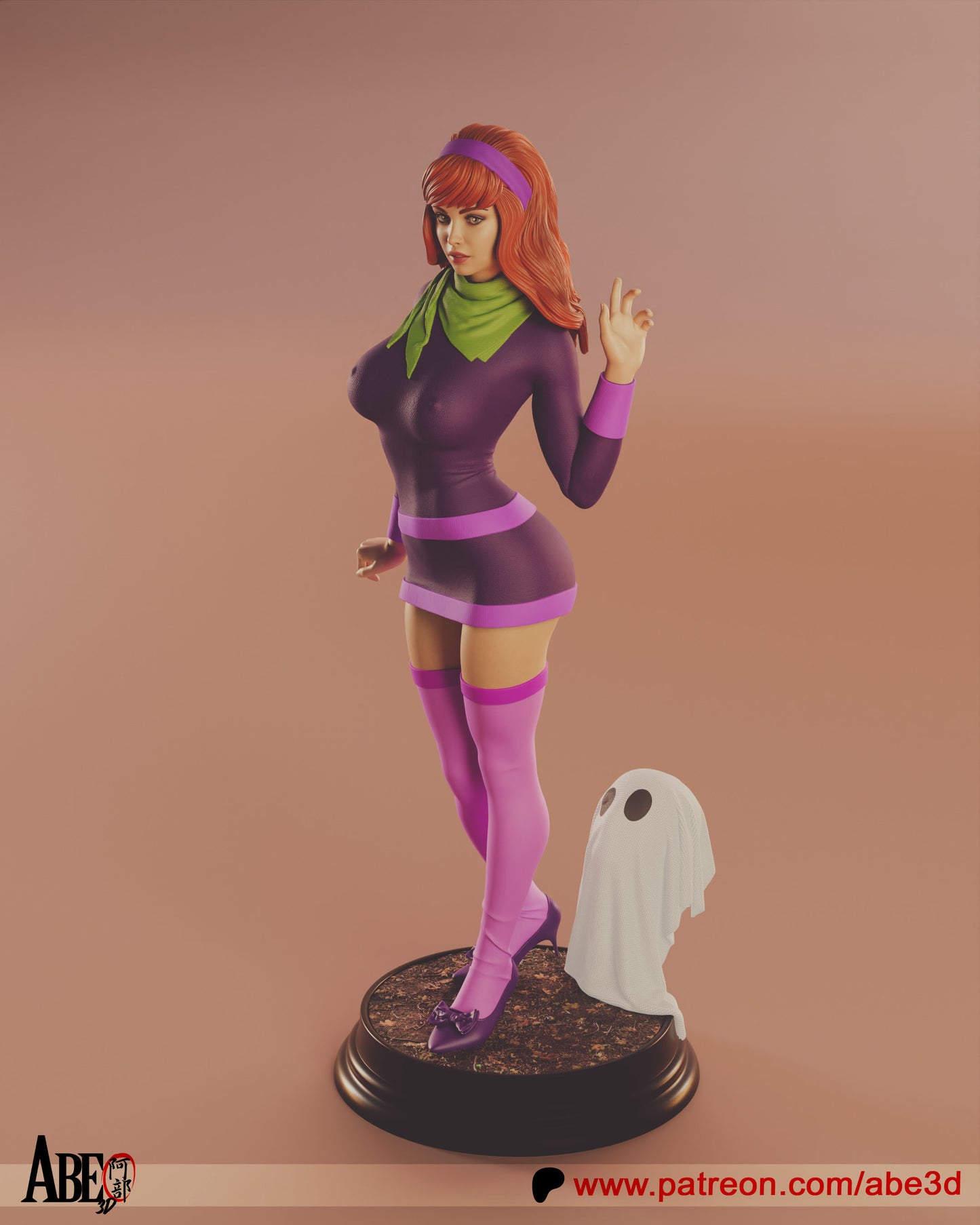 Velma and Daphne - Unassembled and Unpainted Garage Kit - Model Designed by Abe3d