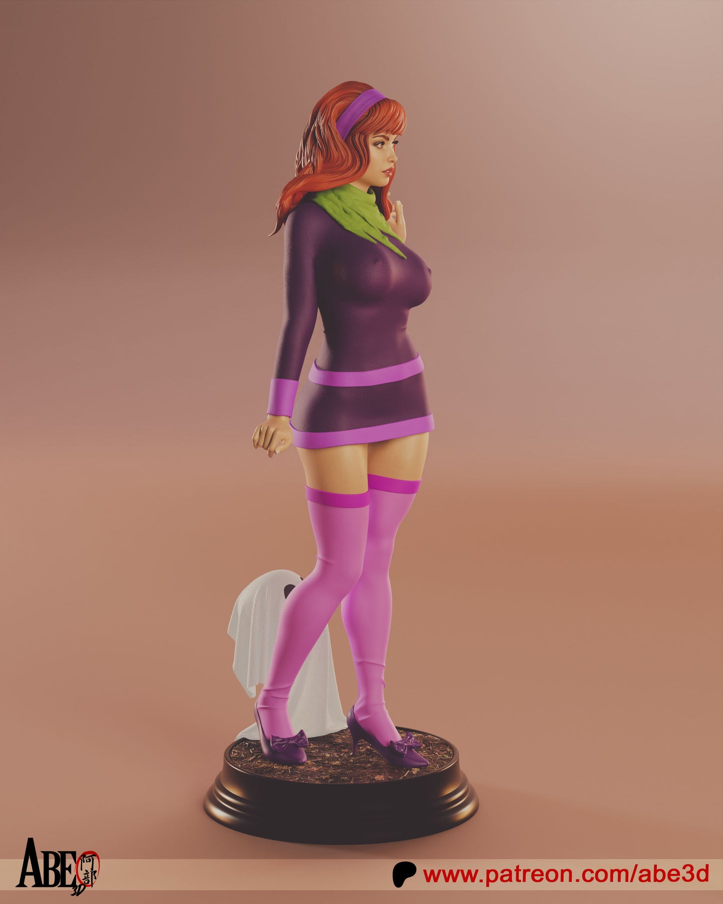 Velma and Daphne - Unassembled and Unpainted Garage Kit - Model Designed by Abe3d